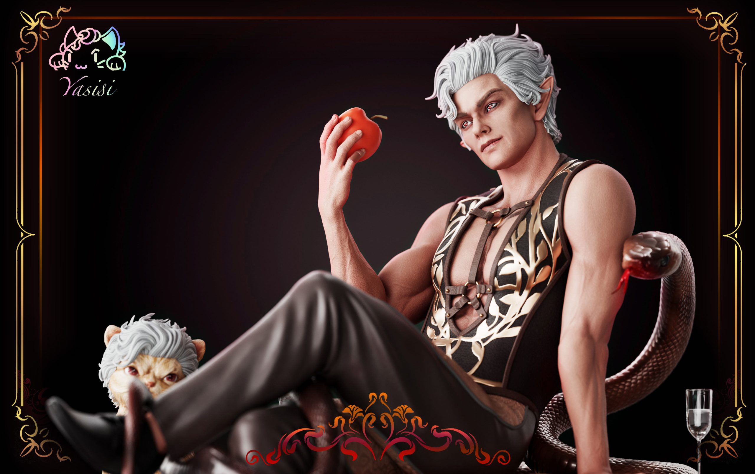 In stock- Baldur's Gate 3 Astarion Statue GK （Adults 18+Male）Yasisi Studio