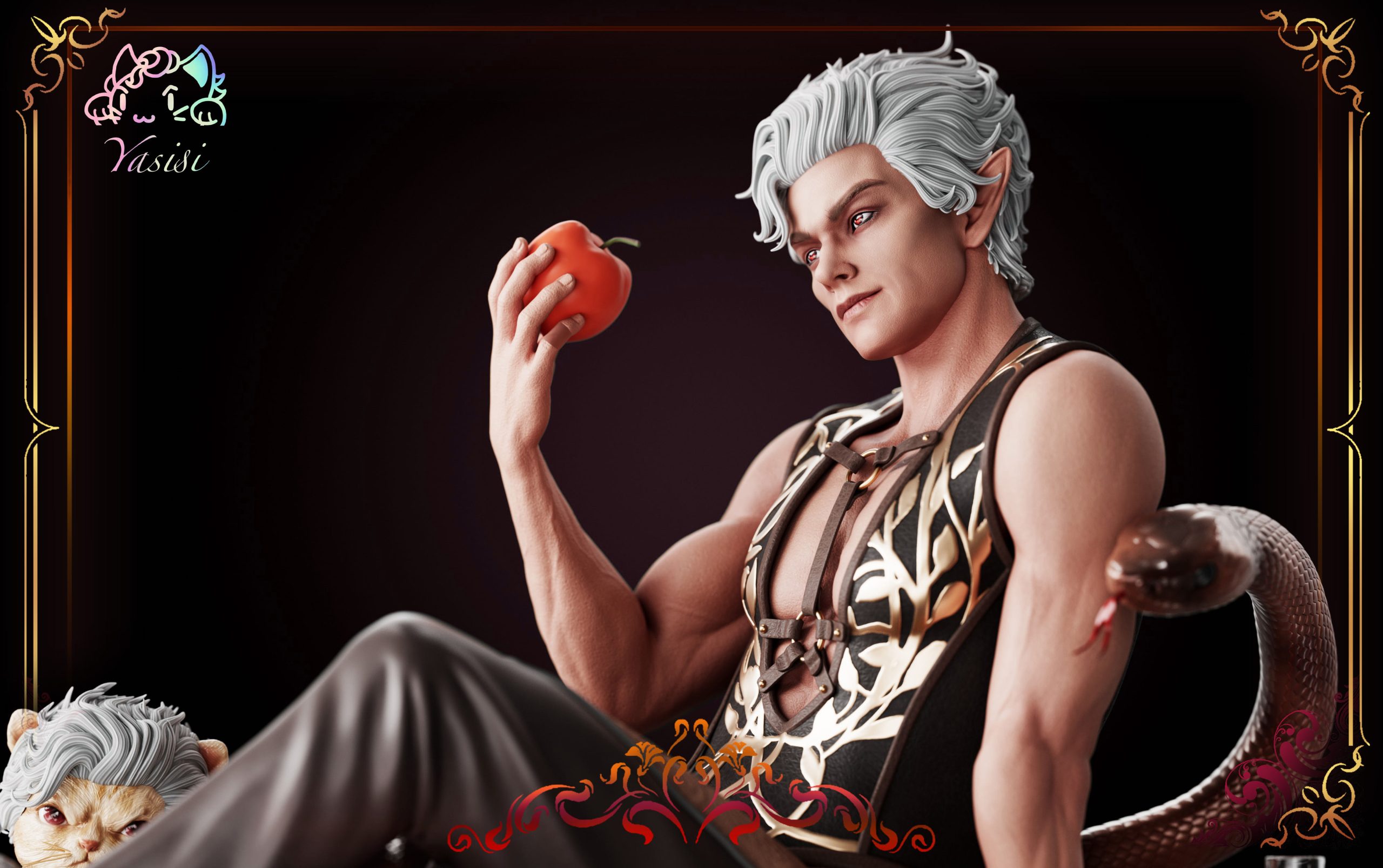 In stock- Baldur's Gate 3 Astarion Statue GK （Adults 18+Male）Yasisi Studio