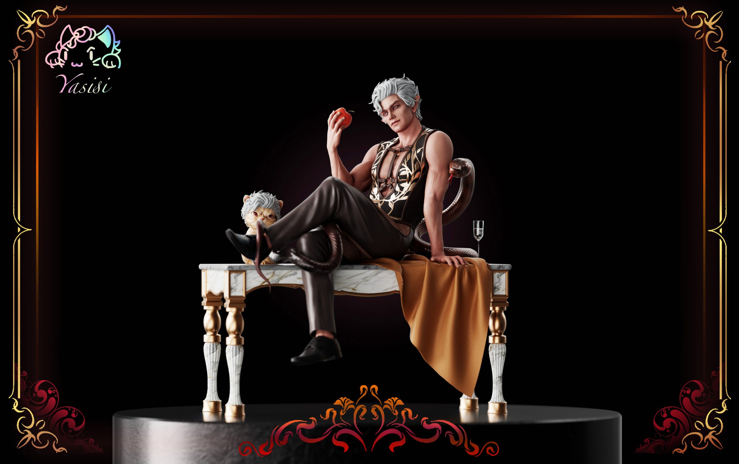 In stock- Baldur's Gate 3 Astarion Statue GK （Adults 18+Male）Yasisi Studio