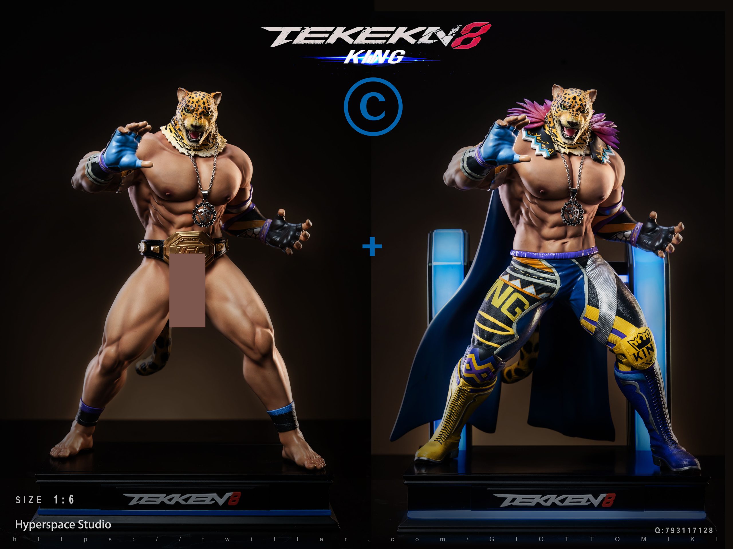 In Stock-Original Wrestler KING Statue GK Figure（Adults 18+Male）(Licensed)-Hyperspace Studio 