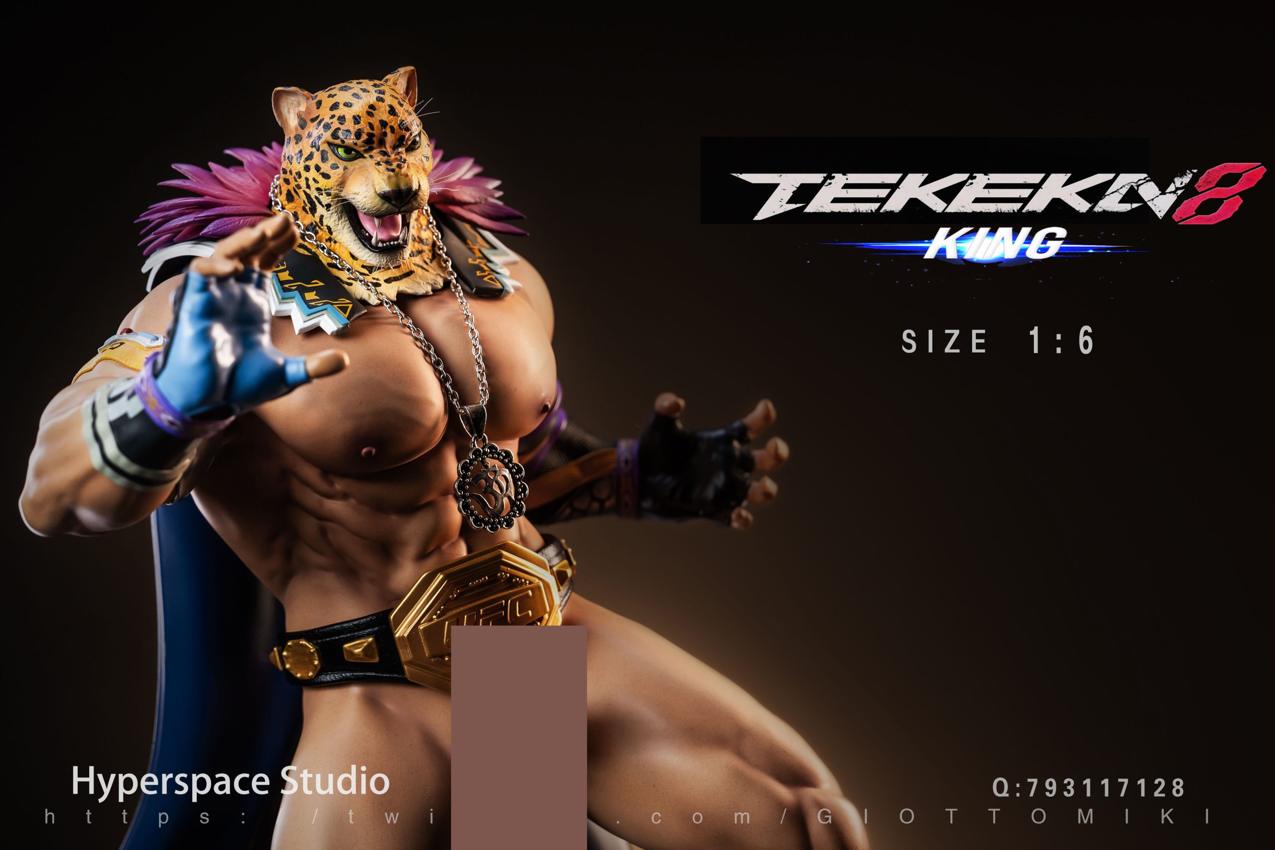 In Stock-Original Wrestler KING Statue GK Figure（Adults 18+Male）(Licensed)-Hyperspace Studio 