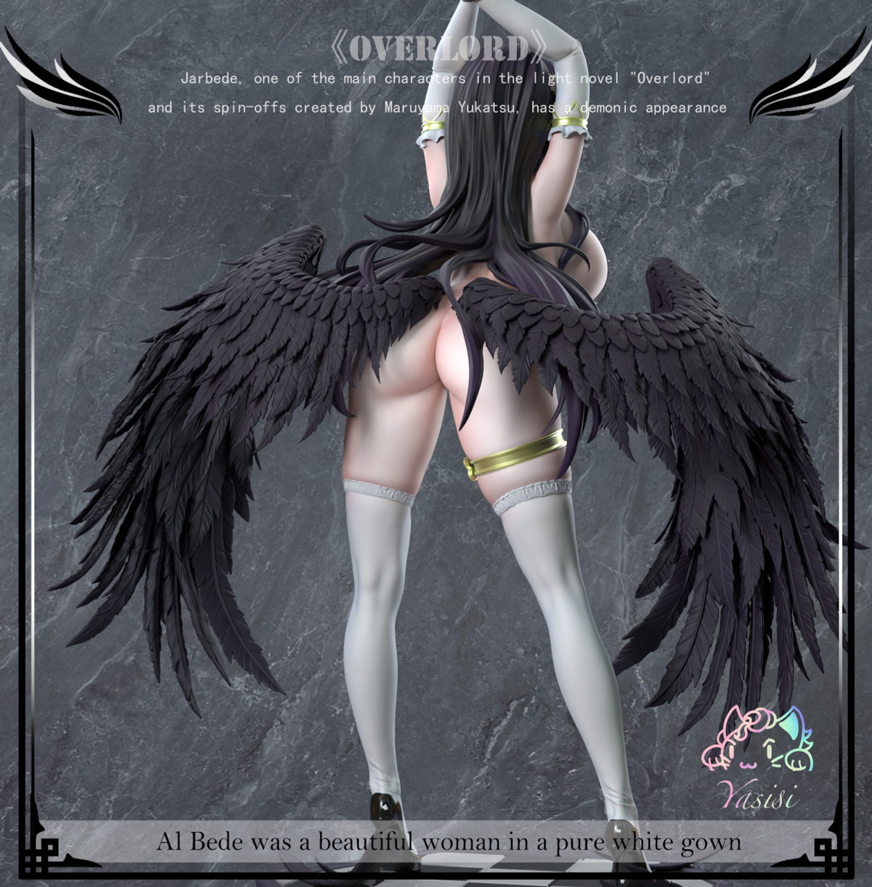 IN-STOCK - Overlord Albedo 1/6 Statue(GK) (Adult 18+)- Yasisi Studio