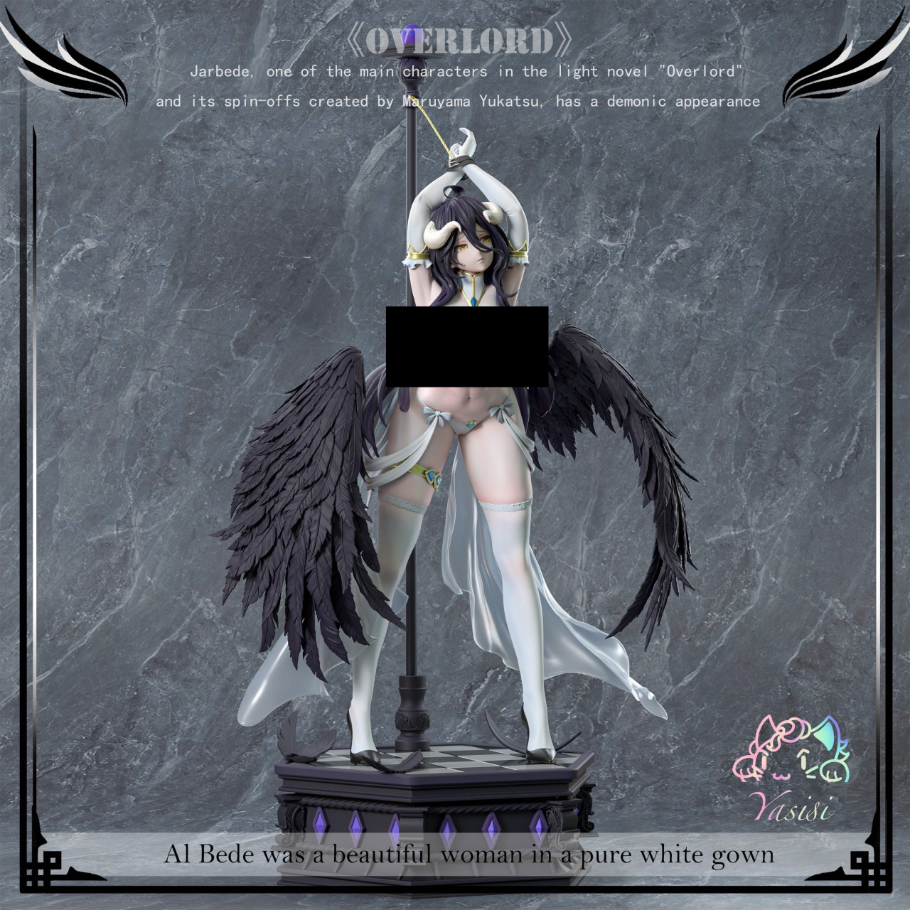IN-STOCK - Overlord Albedo 1/6 Statue(GK) (Adult 18+)- Yasisi Studio