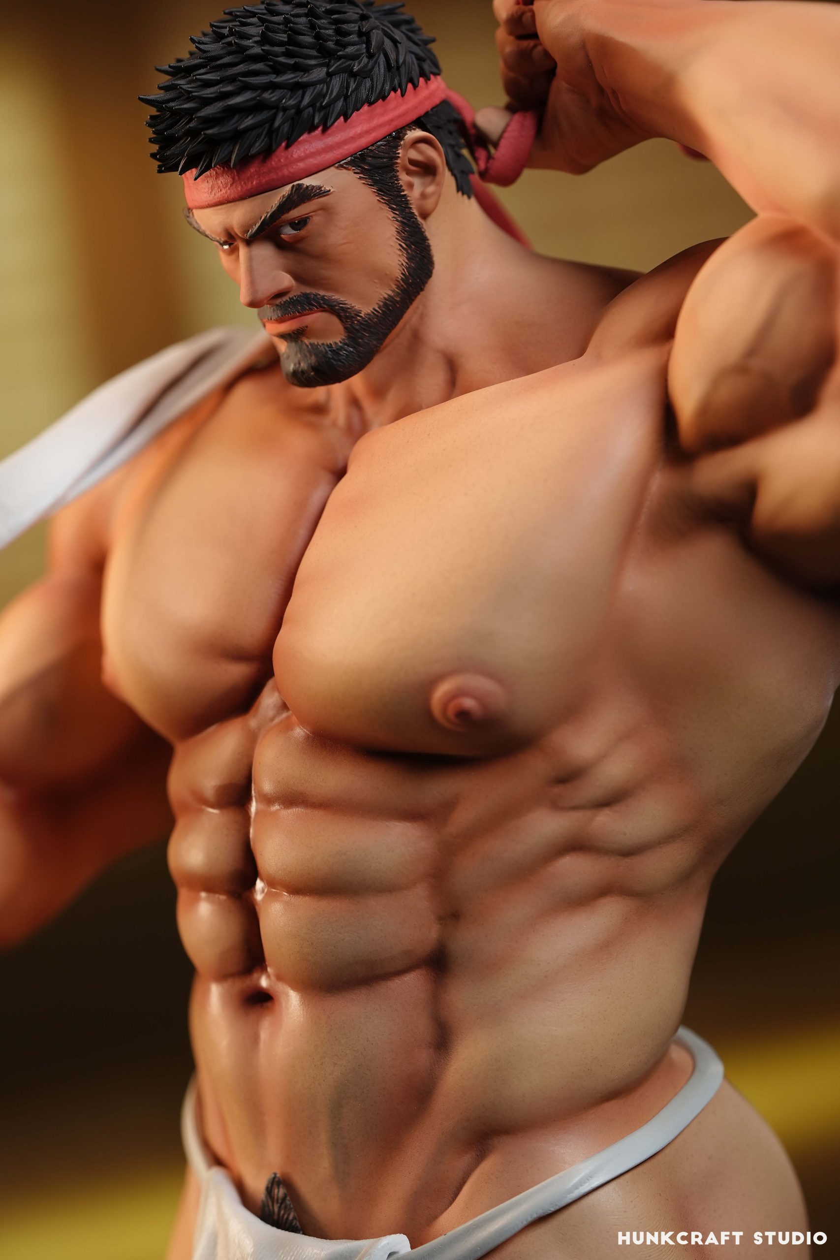 In stock-Street Fighter Martial Arts Master Ryu Statue GK(Adult 18+)-HUNKCRAFT Studio 