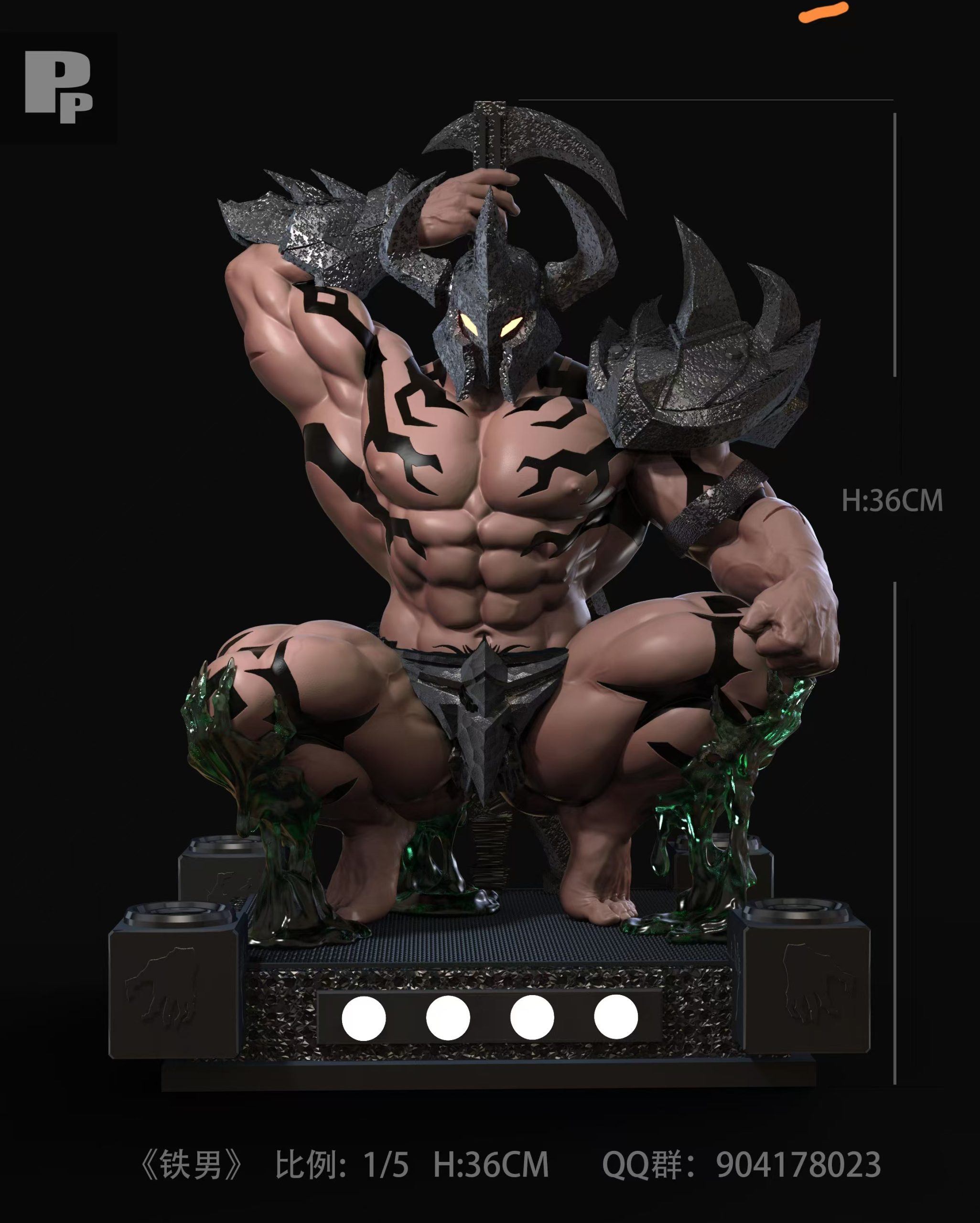 In stock-League of Legends Mordekaiser Statue GK Figure(18+MALE)PP Studio