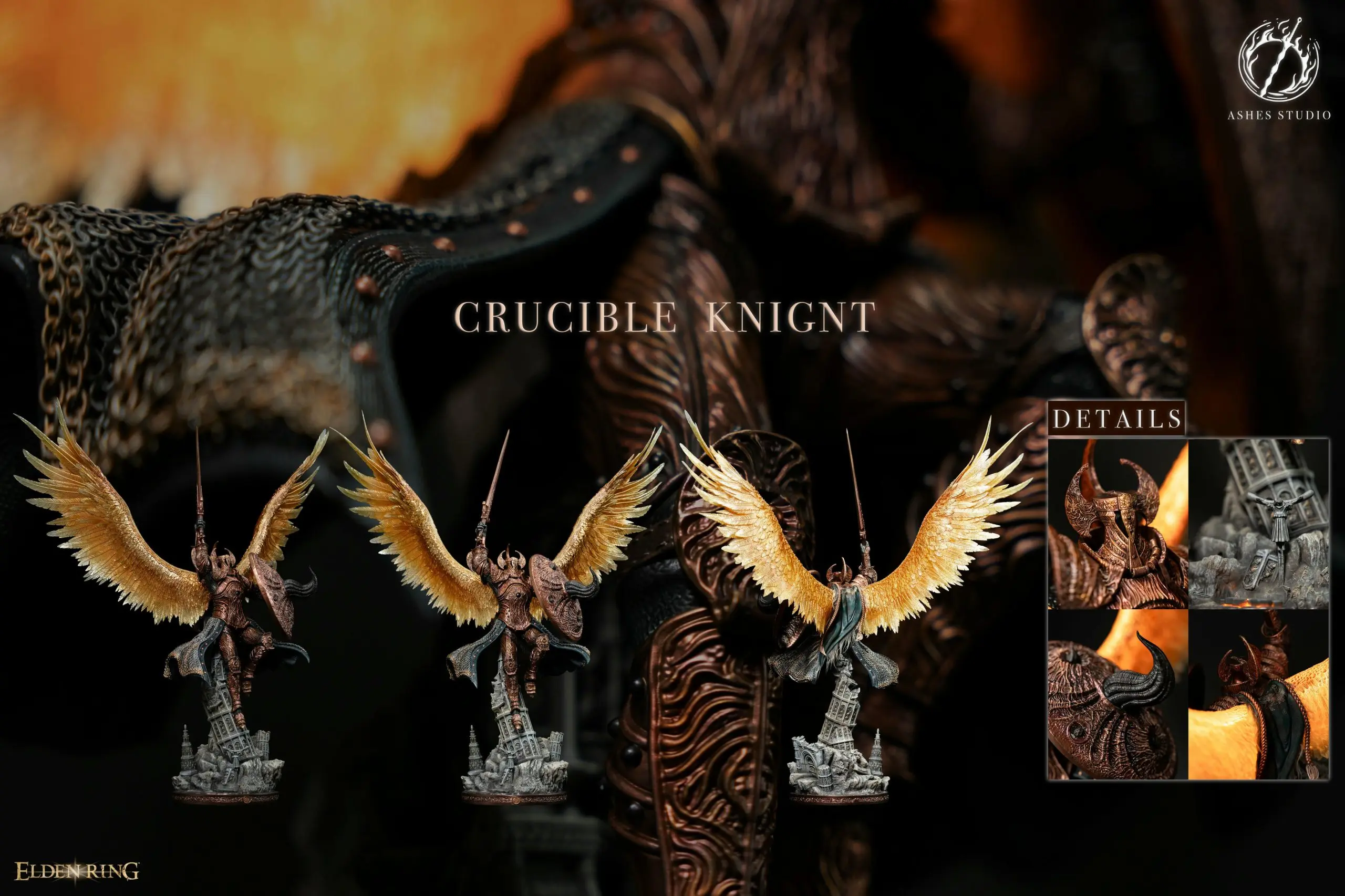 Ashes Studio - Elden Ring Crucible Knight Aspects of the Crucible Wings 2.0 Statue (GK) 