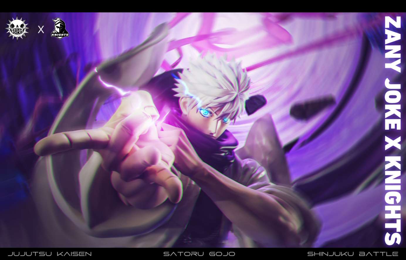 Jujutsu Kaisen S01 Gojo Satoru, the Battle of the Demon Realm Shinjuku Statue(GK)-ZanyJoke Studio & Temple Studio -KWII-GK