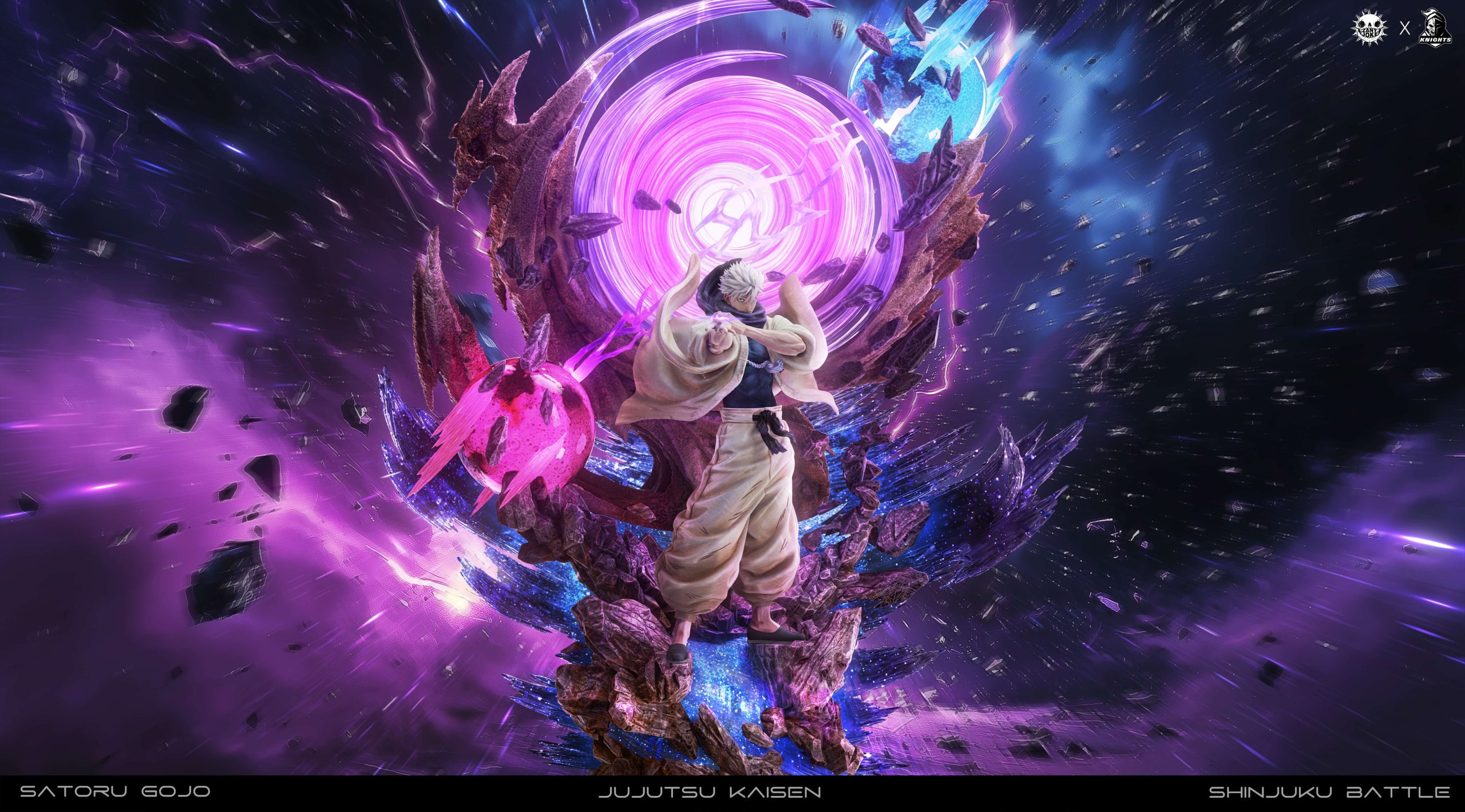 Jujutsu Kaisen S01 Gojo Satoru, the Battle of the Demon Realm Shinjuku Statue(GK)-ZanyJoke Studio & Temple Studio -KWII-GK