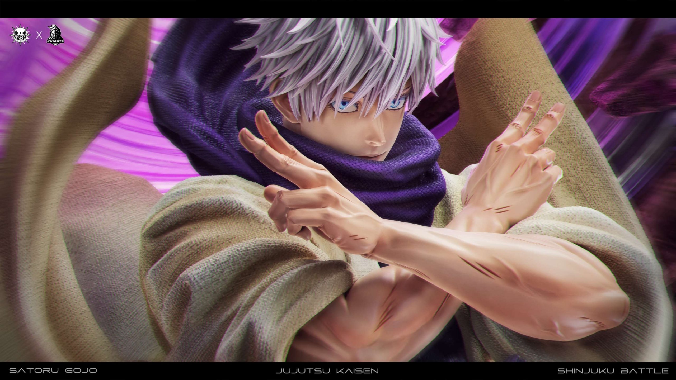 Jujutsu Kaisen S01 Gojo Satoru, the Battle of the Demon Realm Shinjuku Statue(GK)-ZanyJoke Studio & Temple Studio -KWII-GK