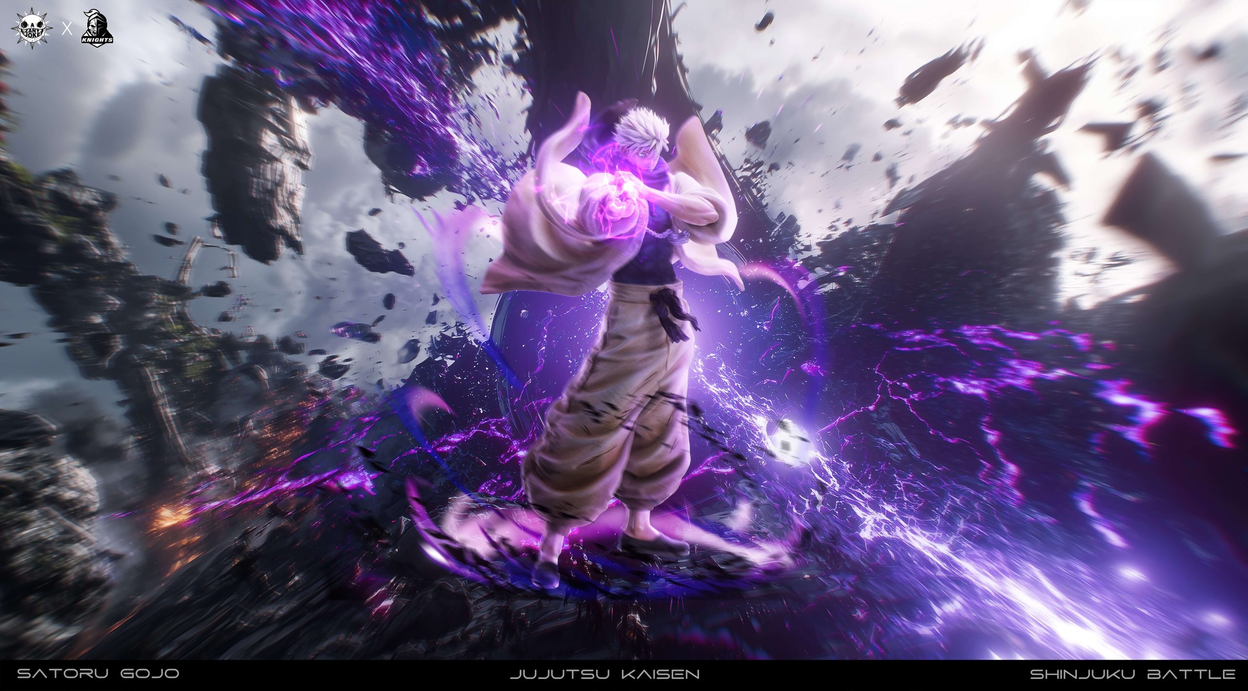 Jujutsu Kaisen S01 Gojo Satoru, the Battle of the Demon Realm Shinjuku Statue(GK)-ZanyJoke Studio & Temple Studio -KWII-GK