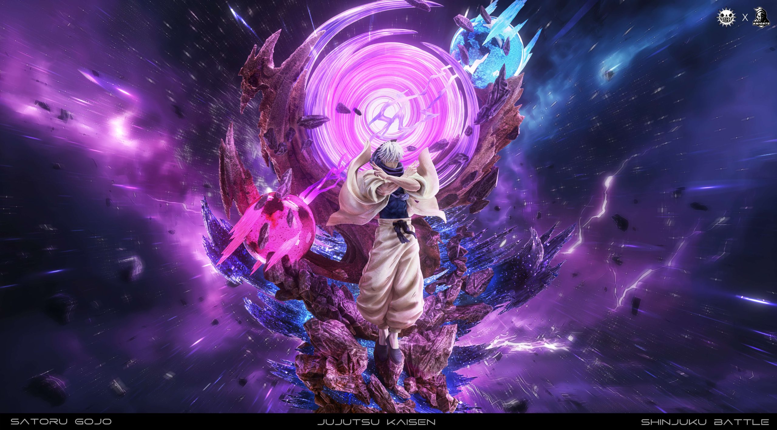 Jujutsu Kaisen S01 Gojo Satoru, the Battle of the Demon Realm Shinjuku Statue(GK)-ZanyJoke Studio & Temple Studio -KWII-GK