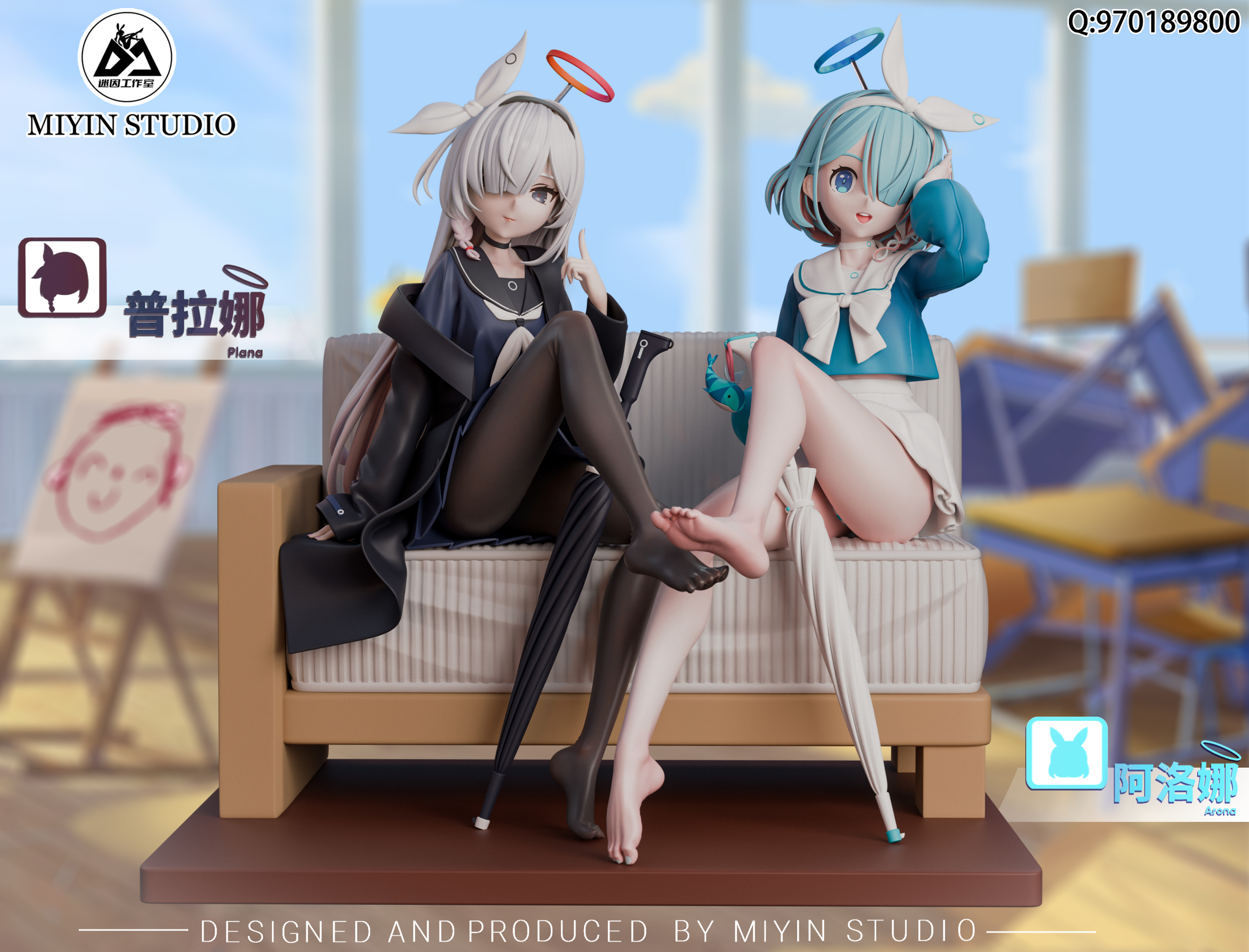 Mi Yin Studio - Blue Archive Plana & Arona 1/6 Statue(GK)