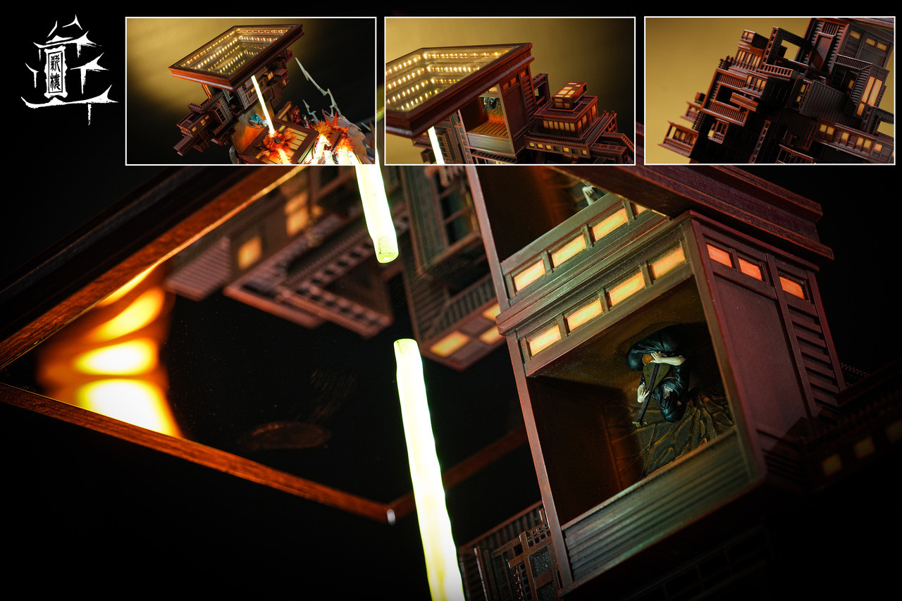 XinLou Studio Infinity Castle Agatsuma Zenitsu grow up with LED Statue(GK)