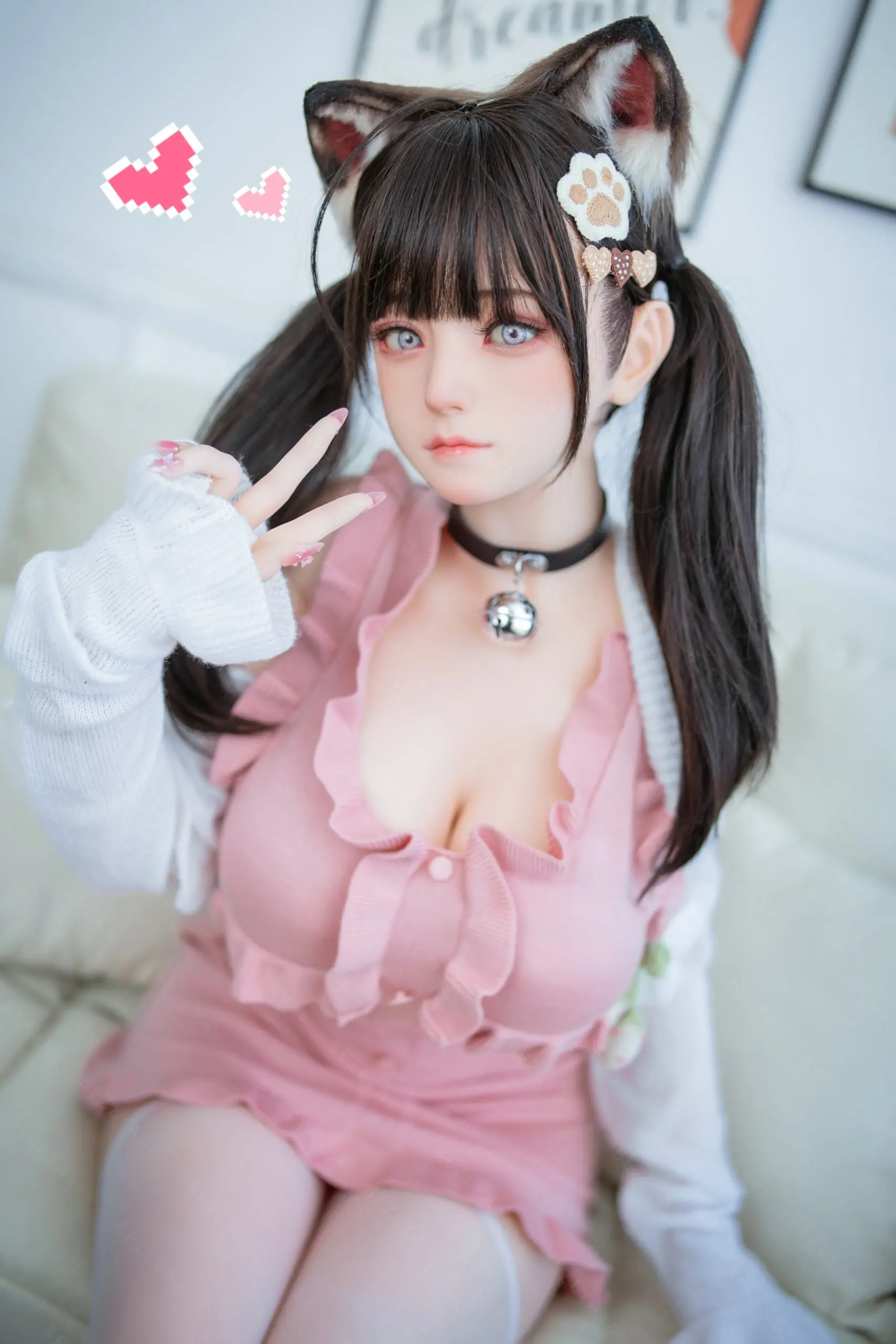 Bi Zhi Liang - Wind Bell No3 Makeup Cat girl (Licensed) Statue(GK)