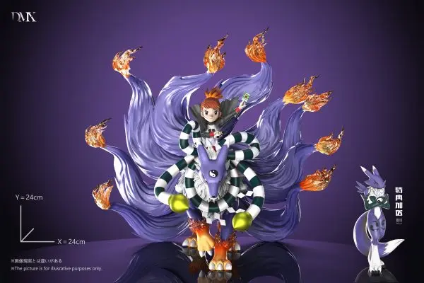 DMX Studio - Digimon Adventure 3 Makino Ruki & Kyubimon & Renamon Statue(GK)