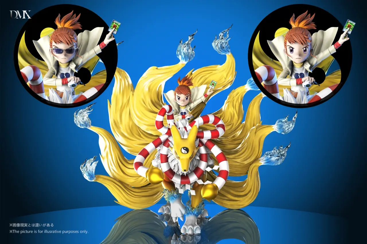 DMX Studio - Digimon Adventure 3 Makino Ruki & Kyubimon & Renamon Statue(GK)