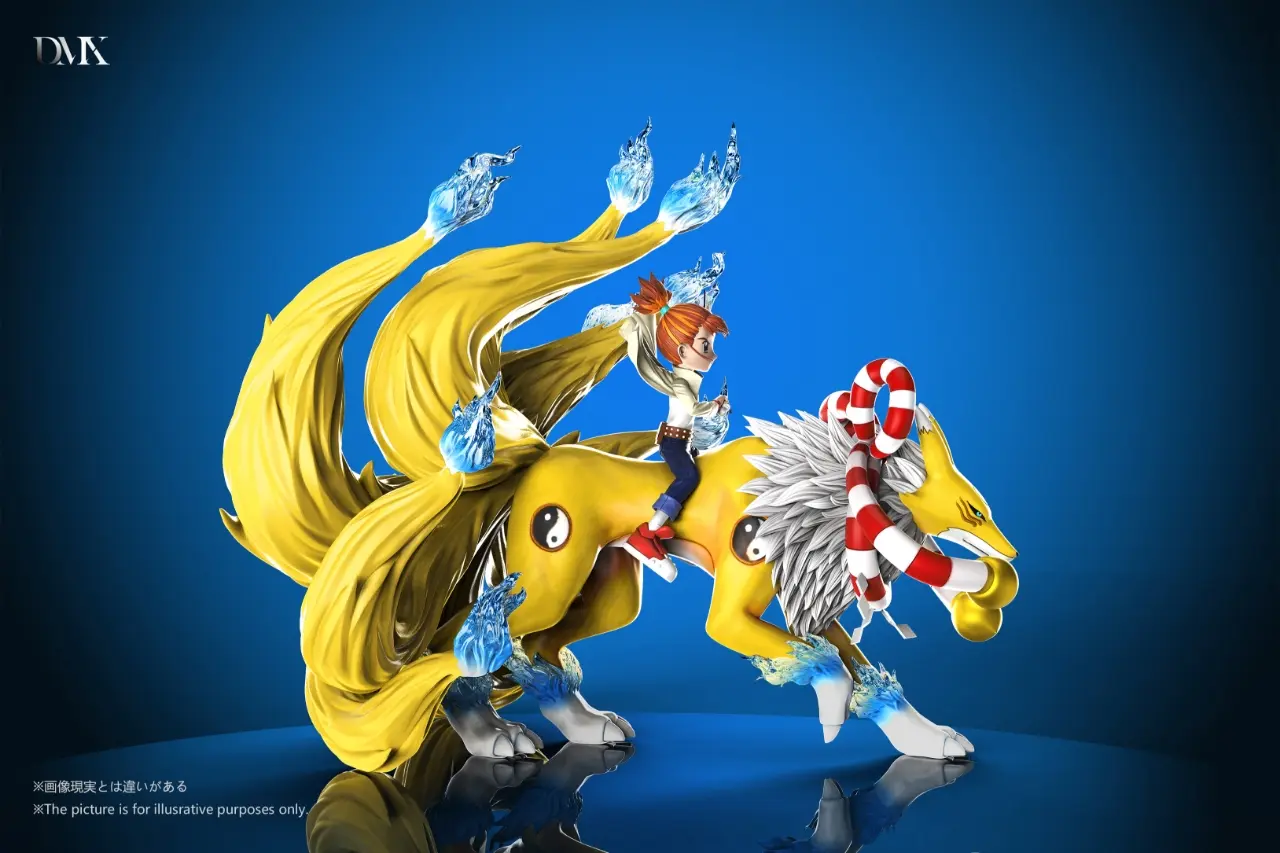 DMX Studio - Digimon Adventure 3 Makino Ruki & Kyubimon & Renamon Statue(GK)