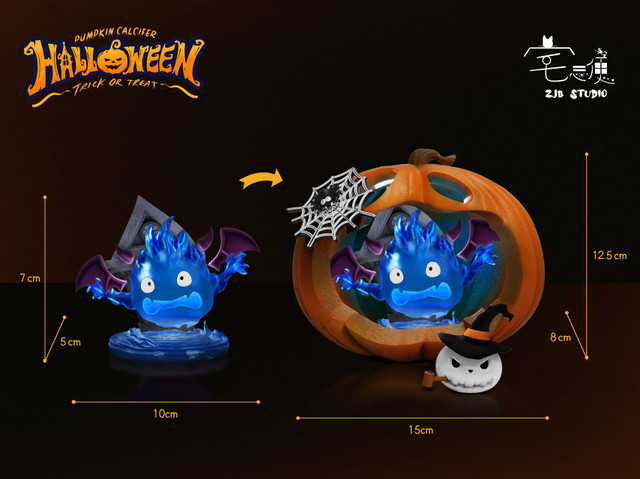 ZJB Studio - Howl's Moving Castle Halloween Demon Pumpkin Calcifer Statue(GK)
