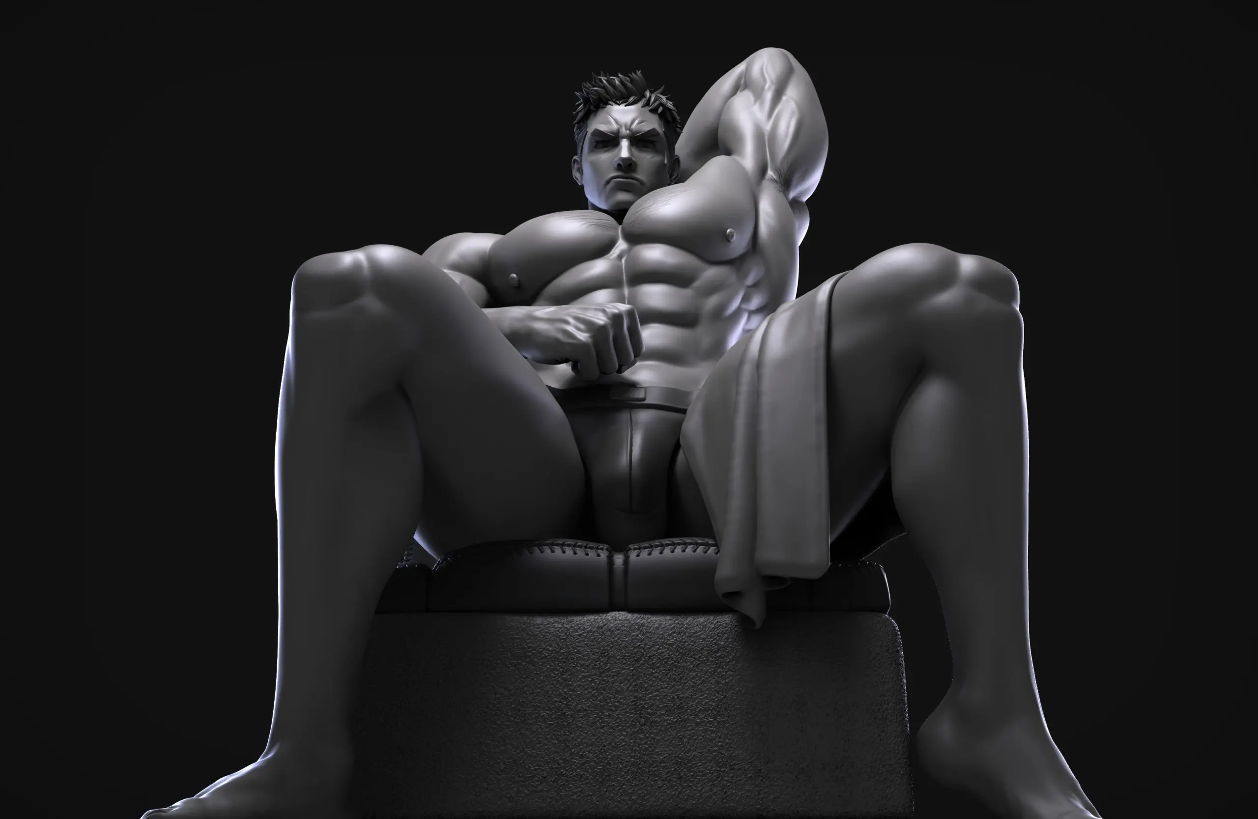 Sweat & Steel Studio - Manly Charm Device Series Derek Crawford (Licensed) Statue
