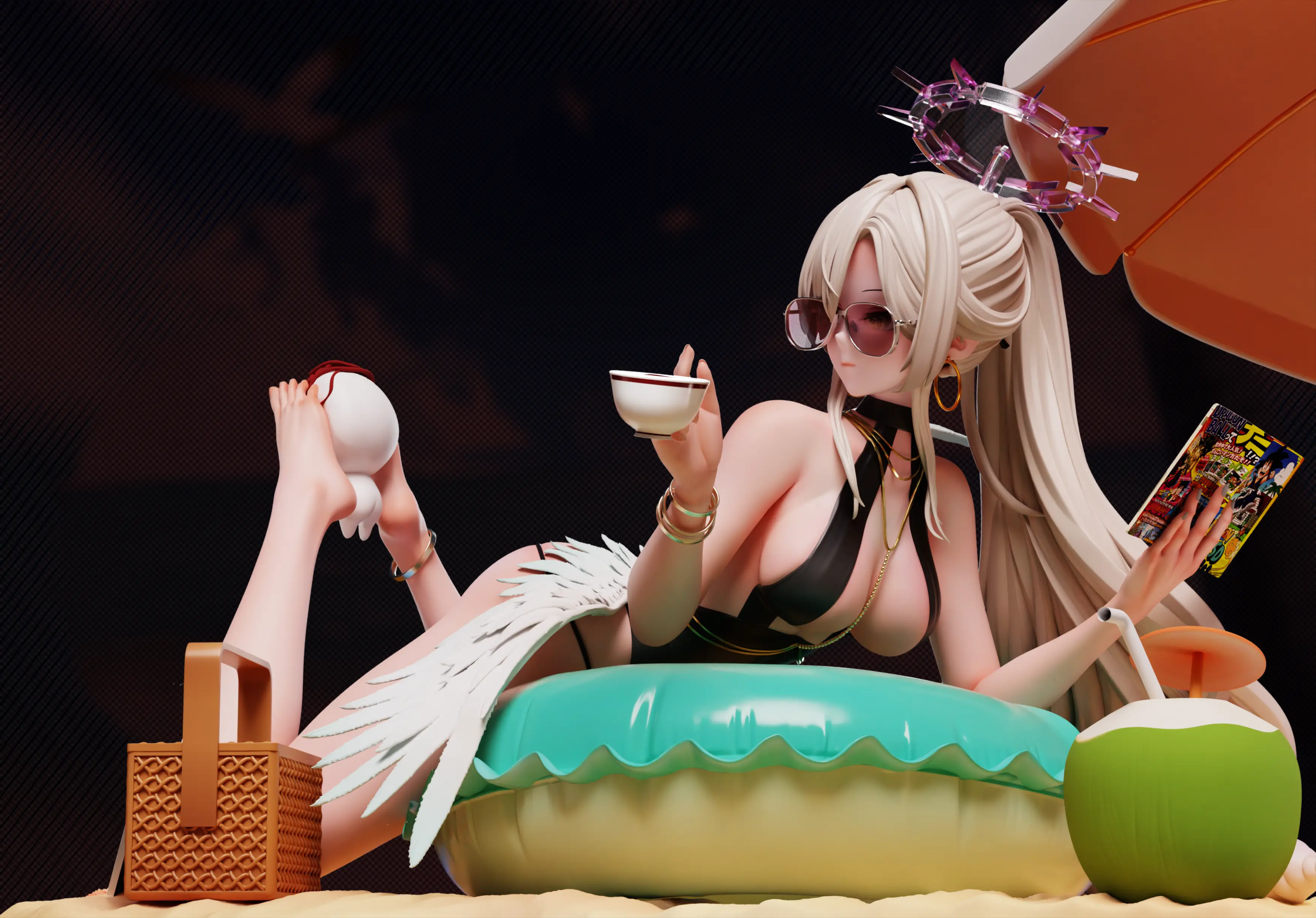 Mi Yin Studio -Blue Archive Swimsuit Nagisa Statue 