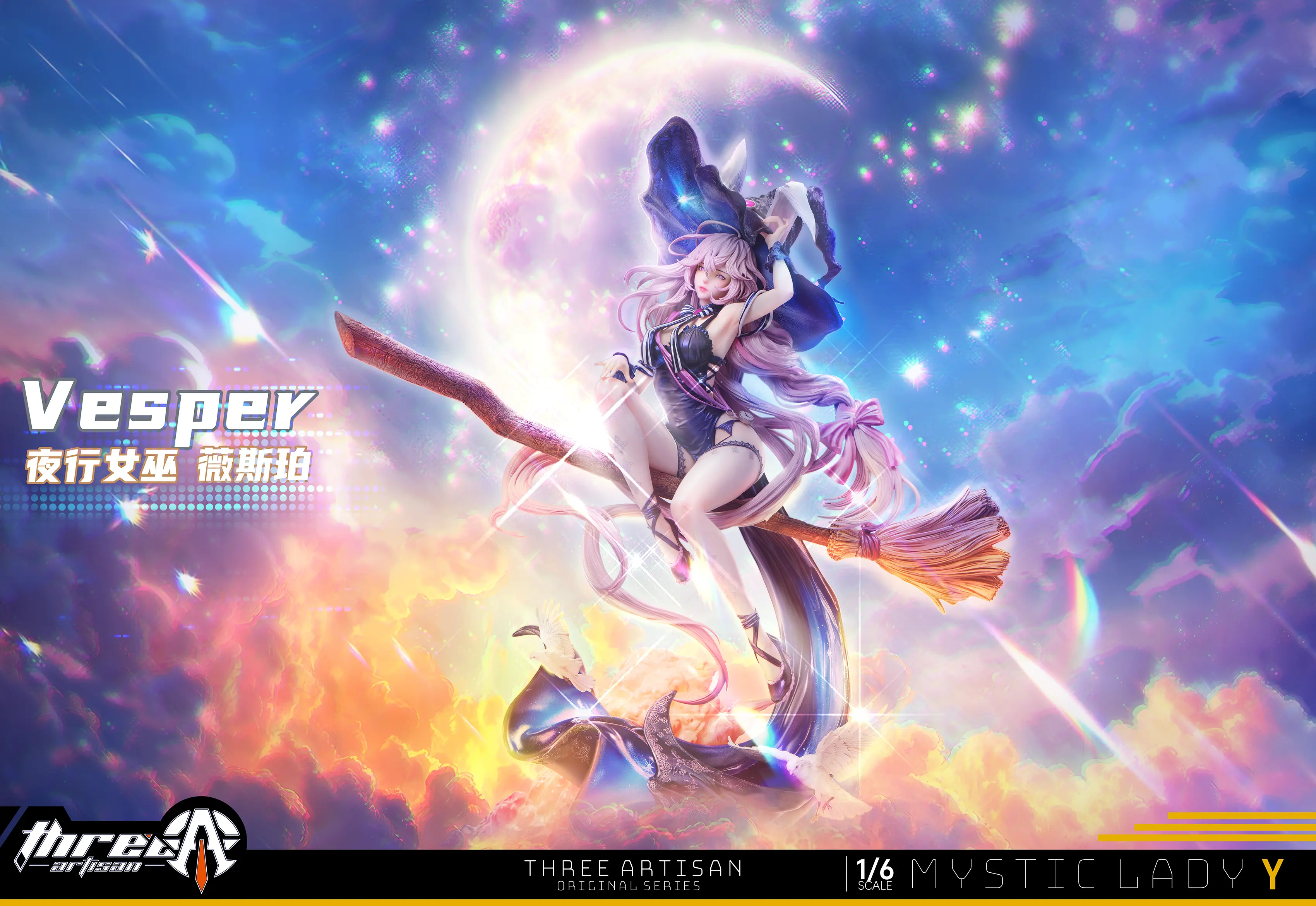 Three Artisan Studio - DeadPrince Illustrations Mystic Lady Series 1/6 Vesper (Licensed)Statue 