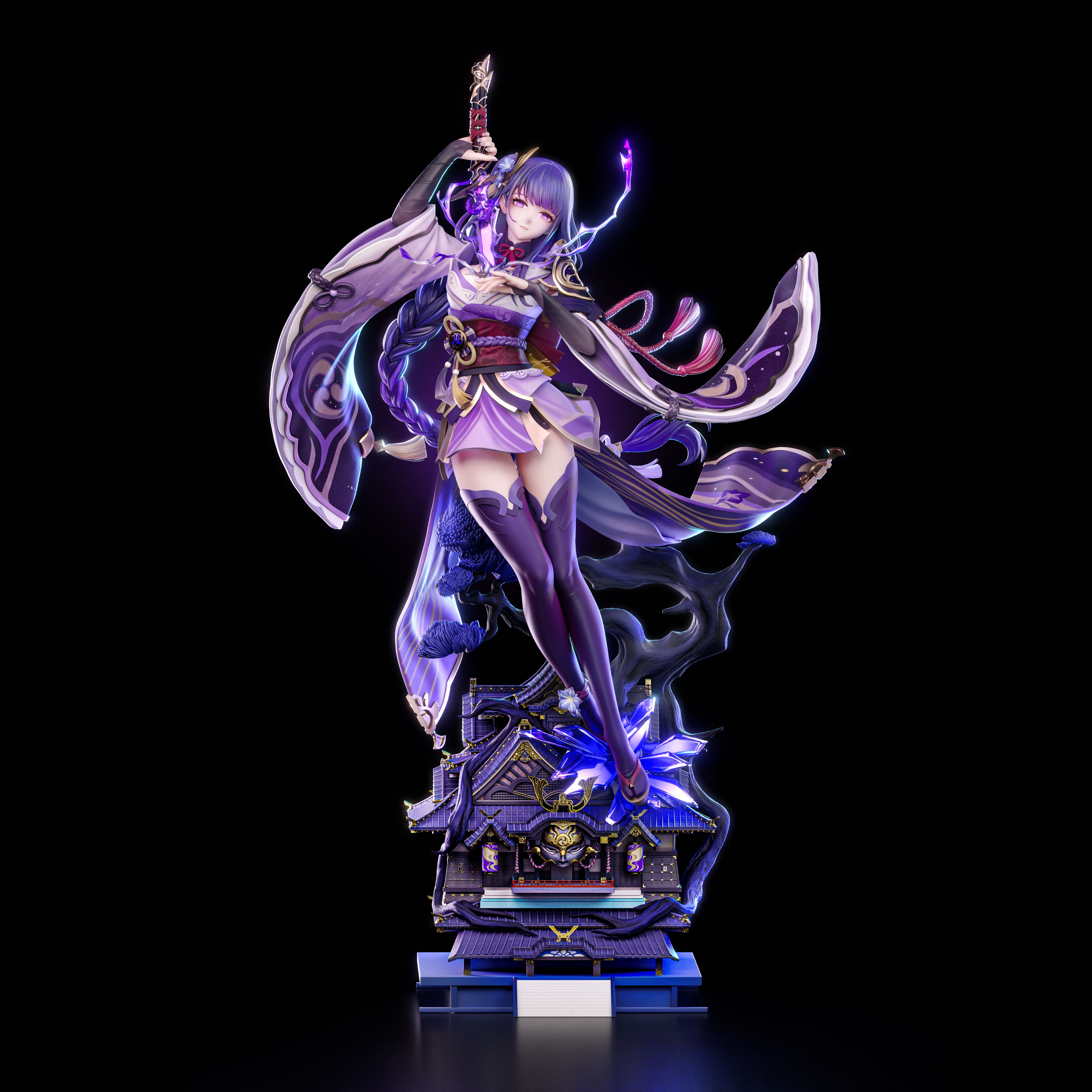 Hakimi Studio - Genshin Impact Raiden Shogun X Yae Miko Statue 