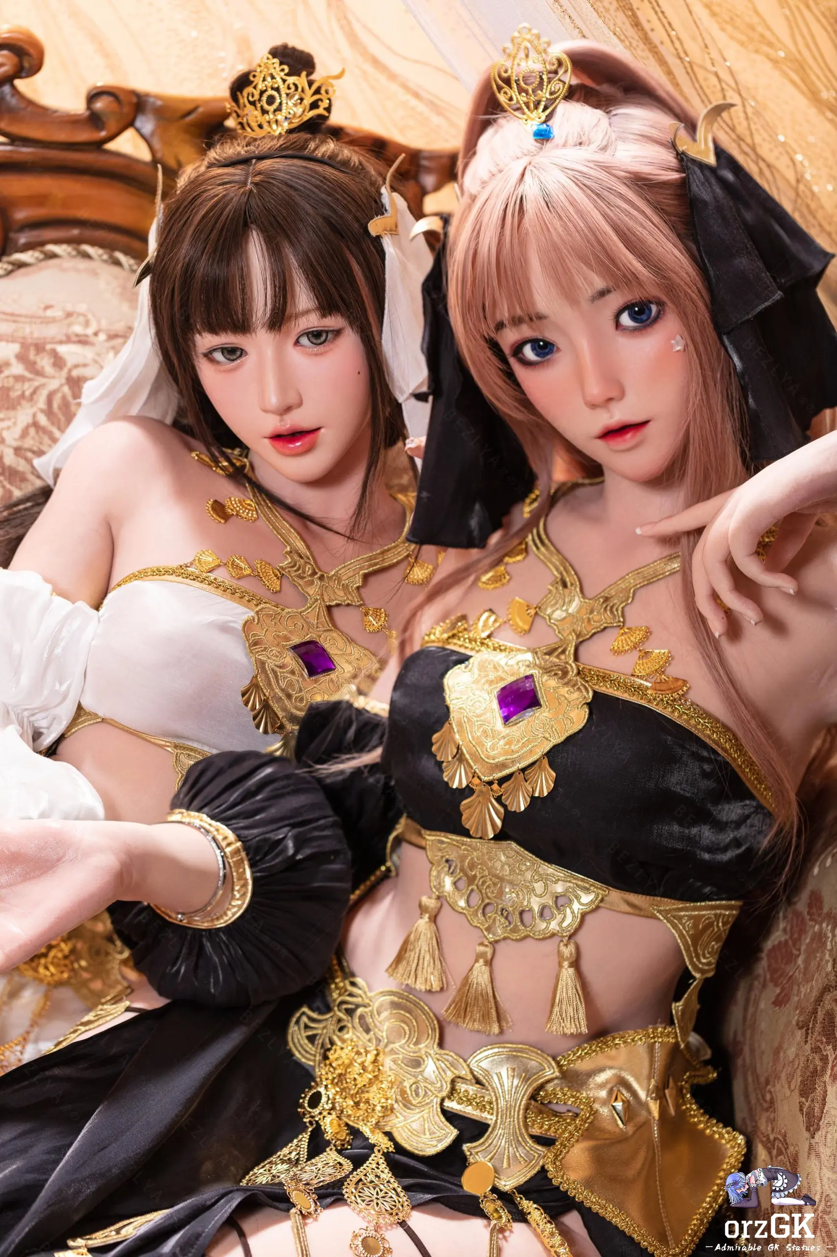Bezlya - Final Fantasy XIV Dancer Cosplay Costume - Sunset - No.2 Ultra Makeup - 1/1 Silicone Doll Statue