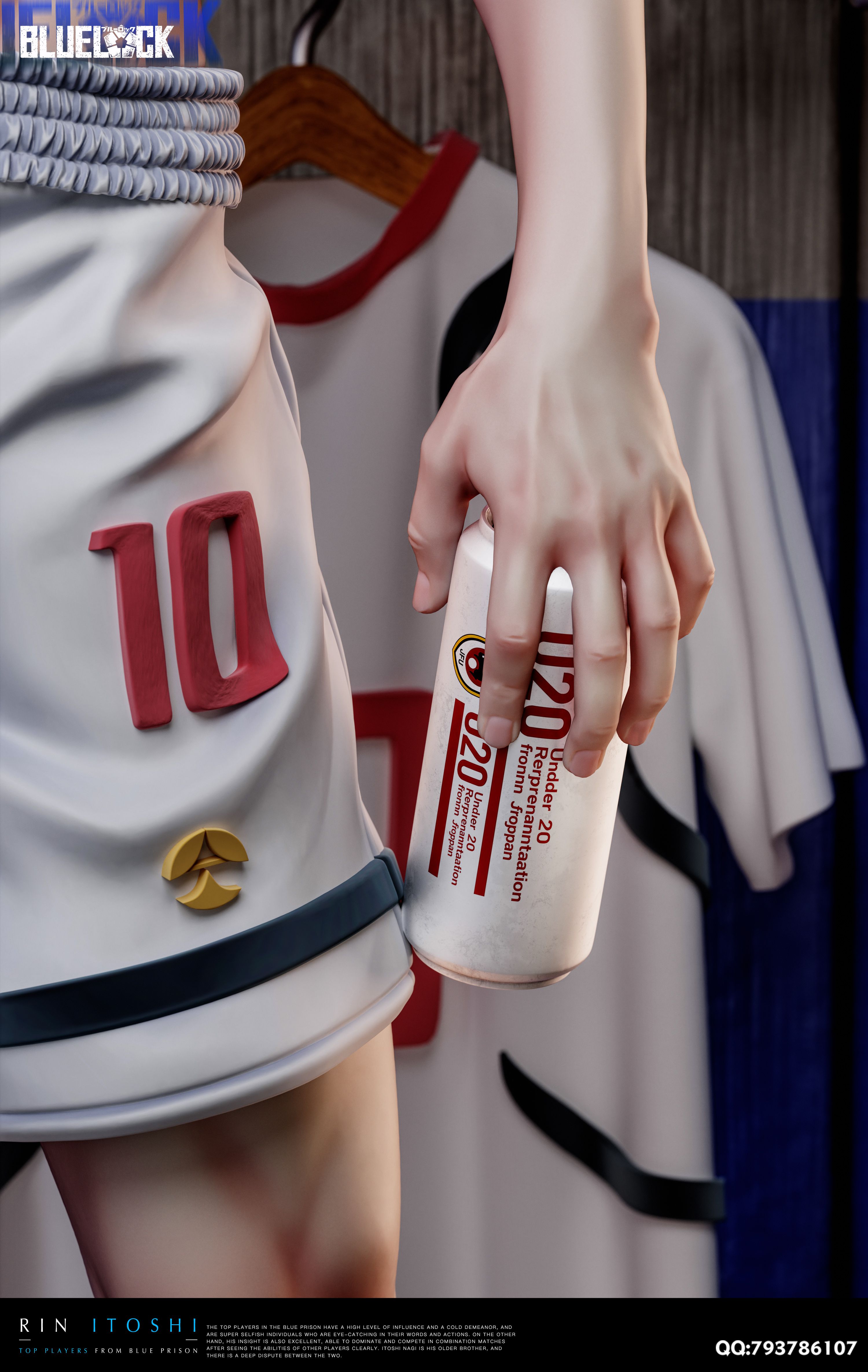 Old Time Studio - Sae Itoshi Blue Lock Statue