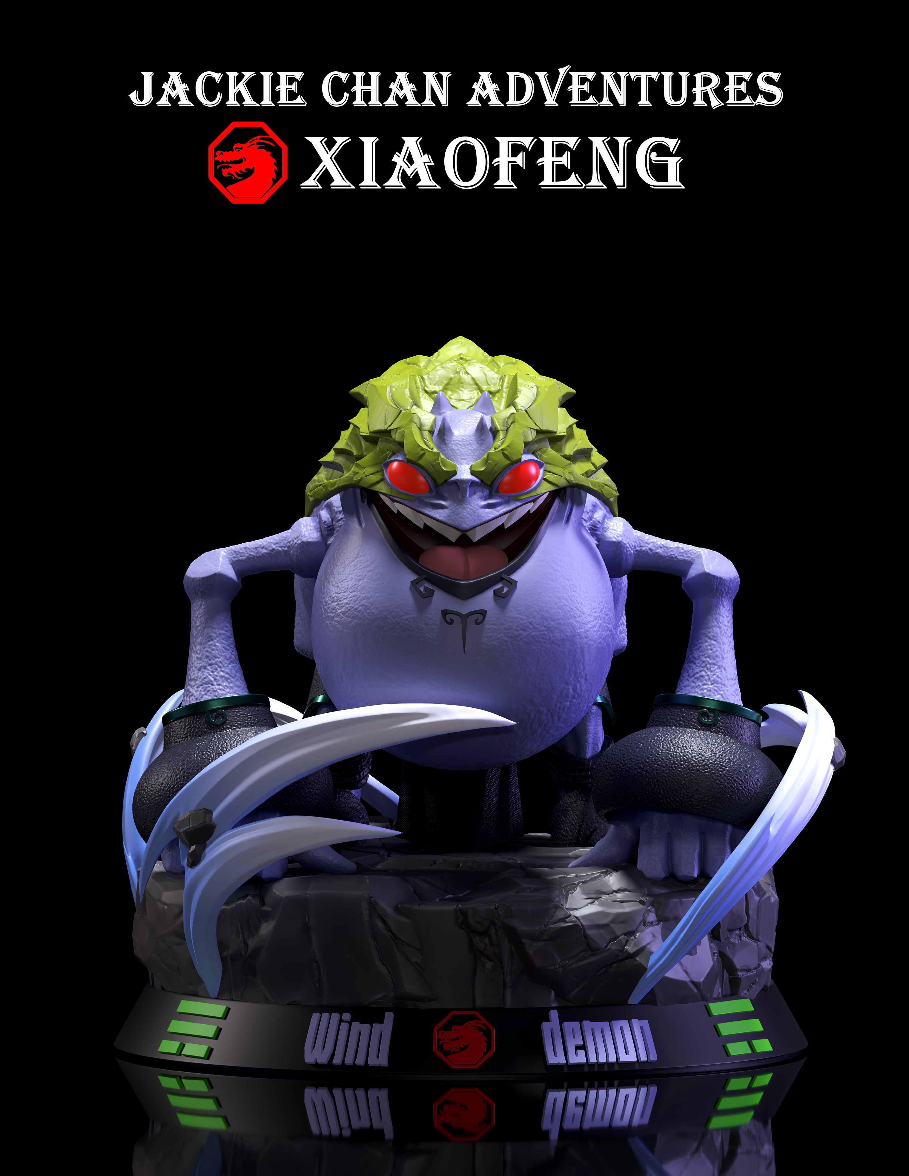 12 talisman Studio - Wind Demon Xiao Fung Jackie Chan Adventures Statue 