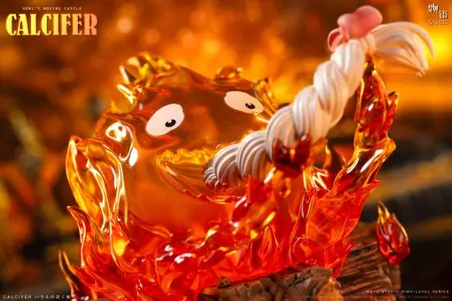 Wu Yu Studio - Calcifer Eating Hair Howl's Moving Castle Statue 