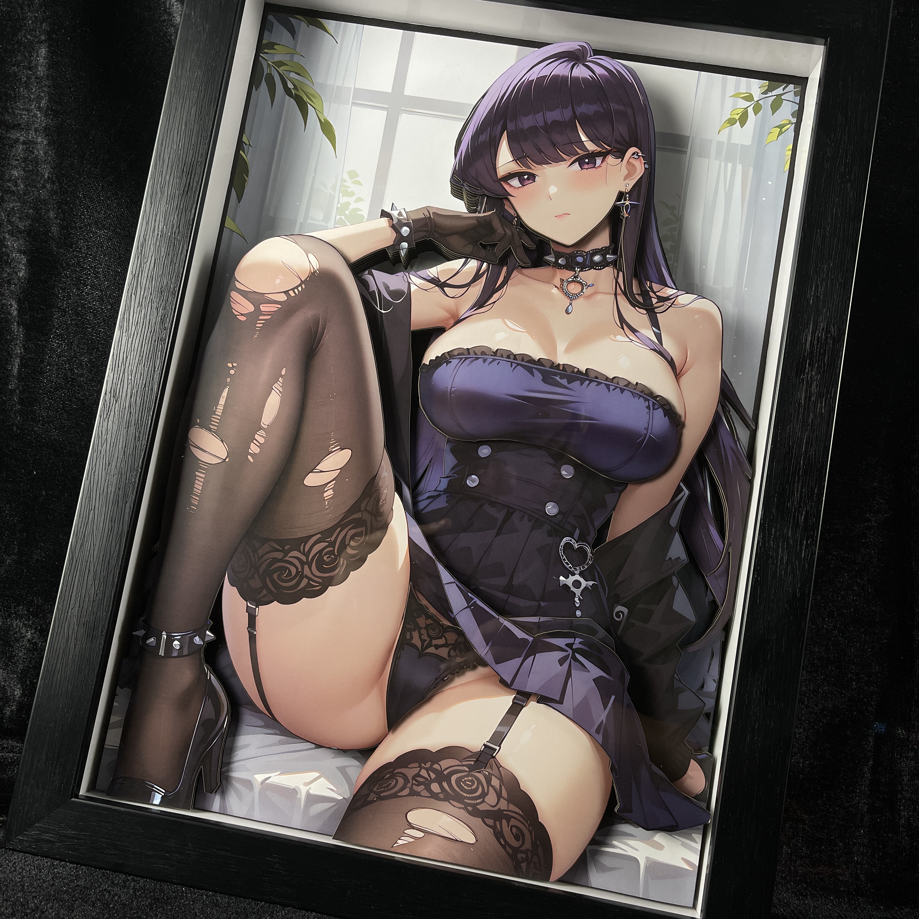 Furumi Glass ,3D Decorative Painting, B&W Studio, In stock