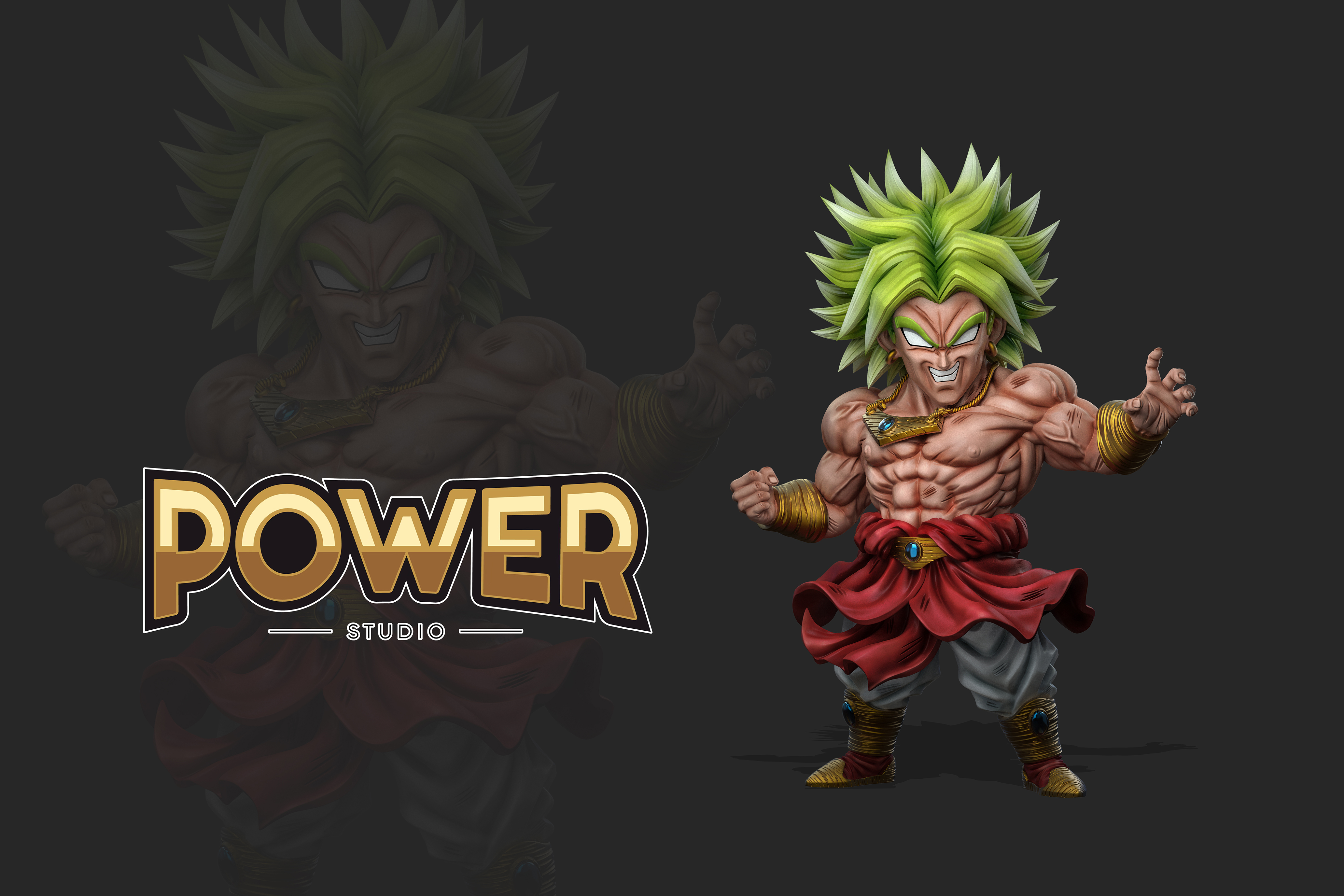 Dragon Ball One First Generation Broly wcf scale, Power studio, statue GK pre-sale