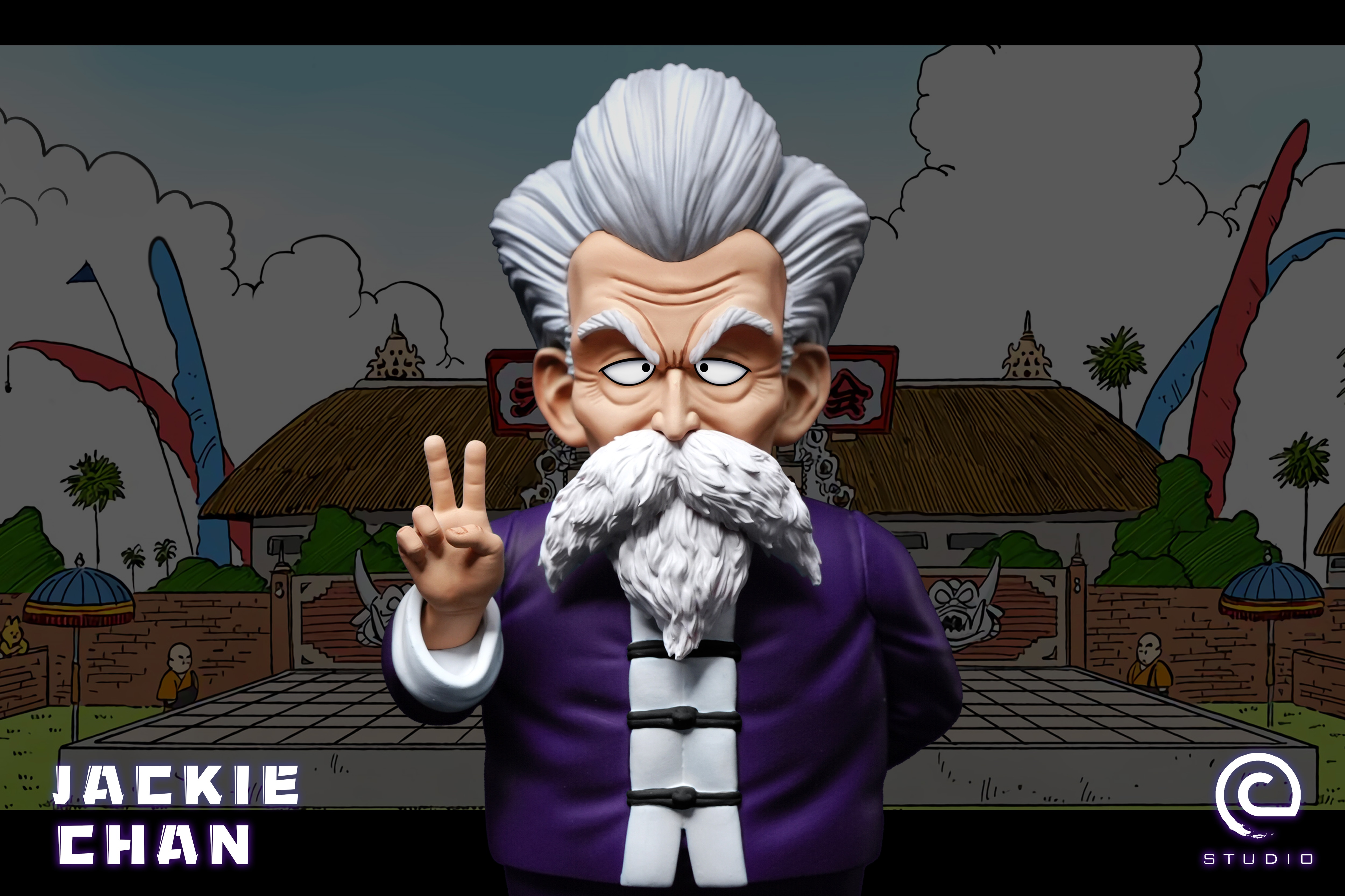 Dragon Ball Childhood Martial Arts Tournament - Kame-sennin Jackie Chan, C-STUDIO, statue GK pre-sale-KWII-GK