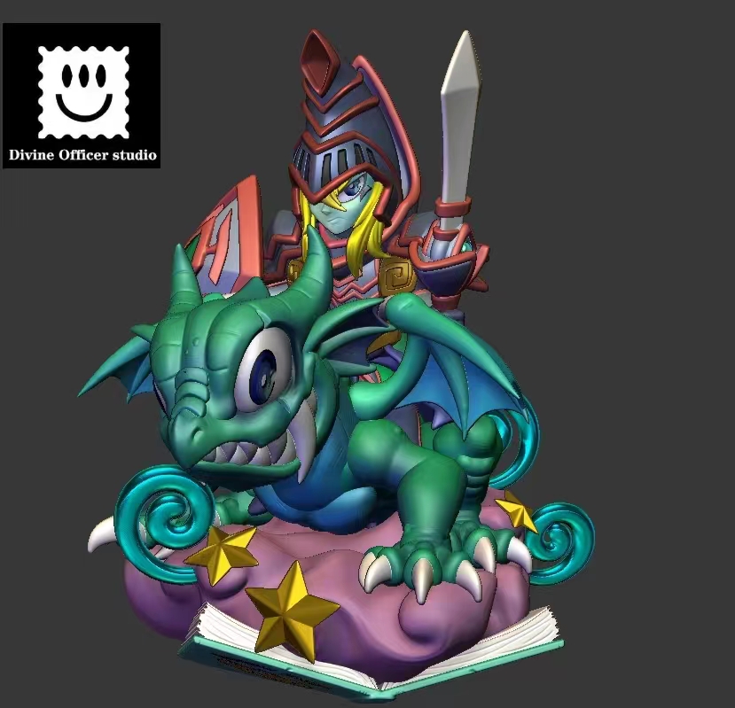 Yu-Gi-Oh! Timaeus Black Magician and Black Witch Statue GK, Priest Studio, Pre-sale