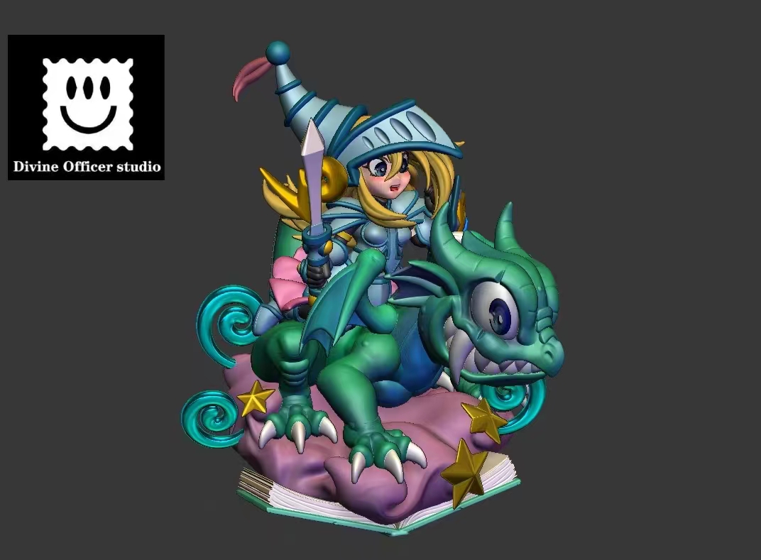 Yu-Gi-Oh! Timaeus Black Magician and Black Witch Statue GK, Priest Studio, Pre-sale