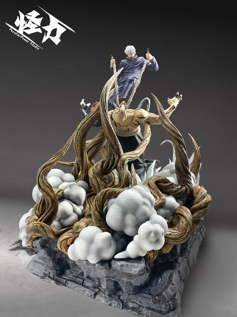 Jujutsu Express Shibuya Incident Gojo Satoru vs. Hanami 1/6 Statue GK, Peculiar Power Studio, pre-sale-KWII-GK