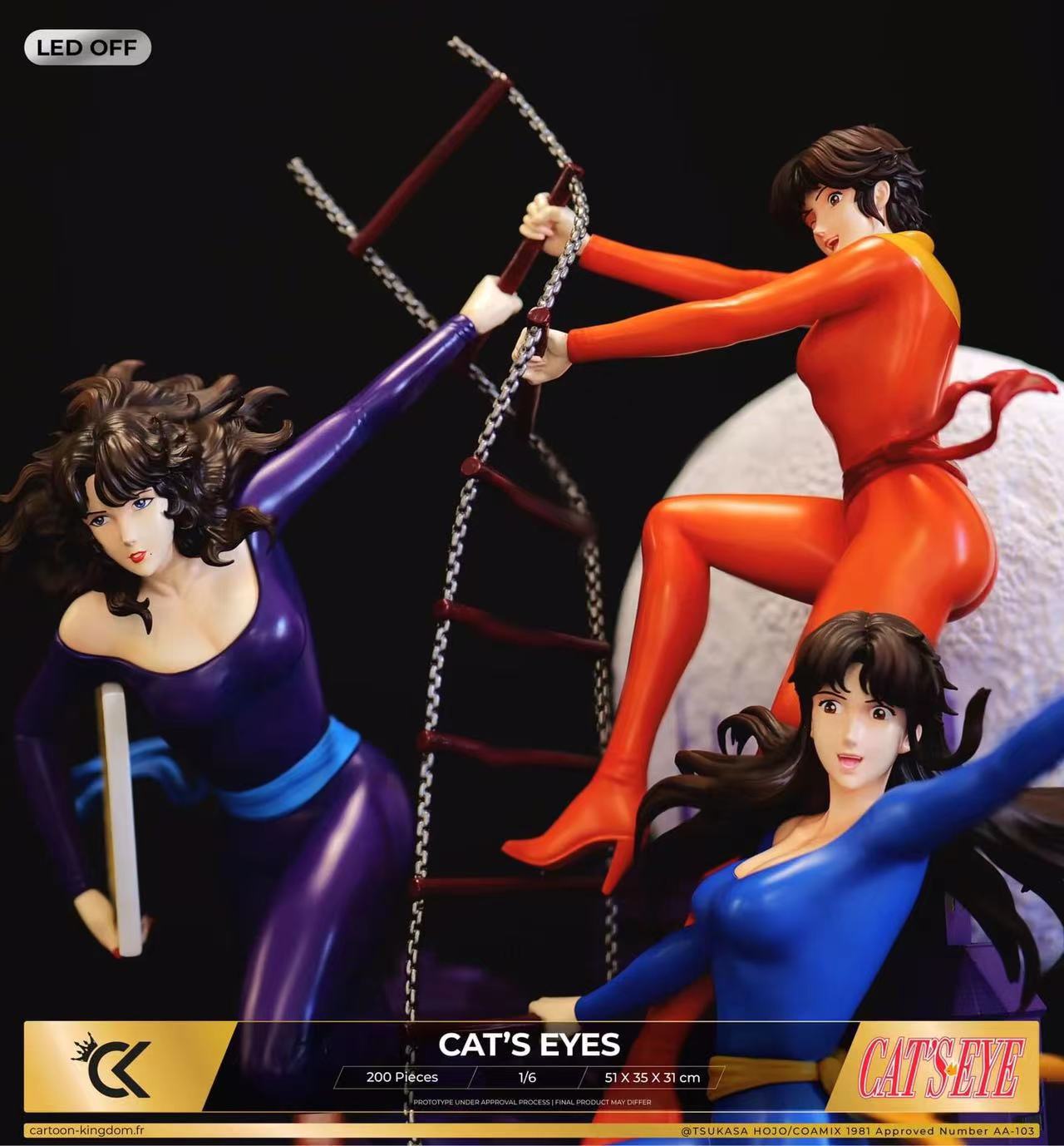 In stock-Cat's Eye Ru Kisugi & Hitomi Kisugi & Ai Kisugi 1/6 Statue GK (Authorized) Cartoon Kingdom Studio-KWII-GK