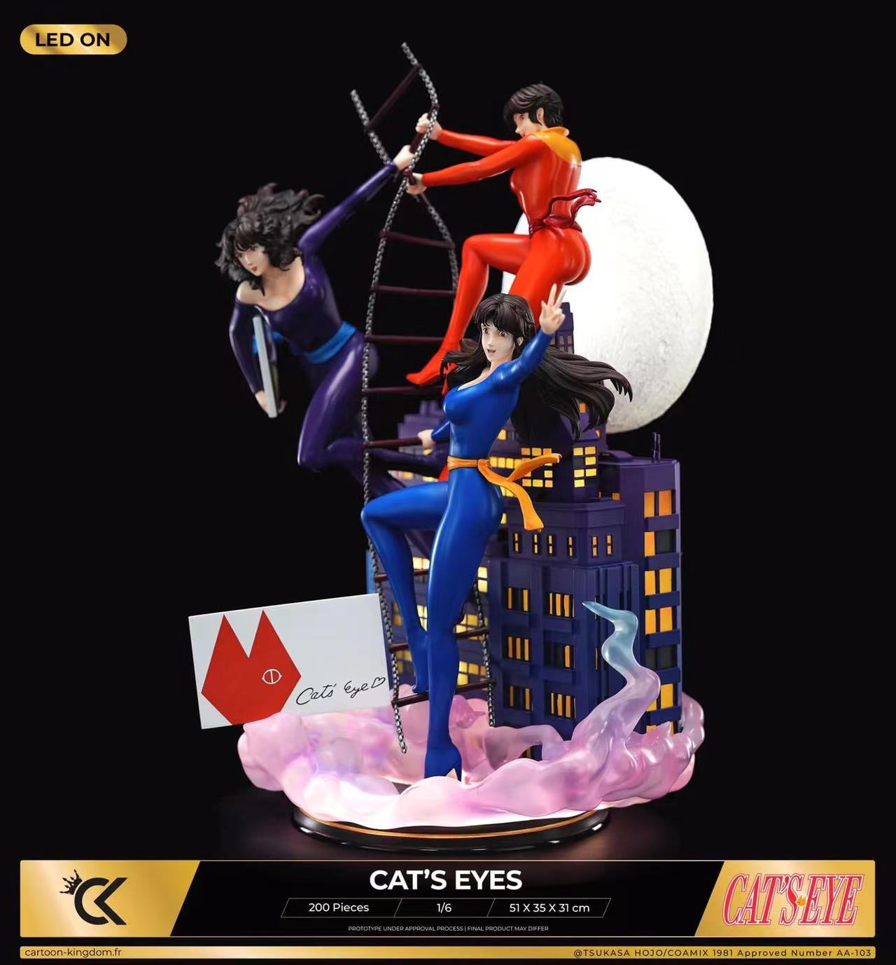 In stock-Cat's Eye Ru Kisugi & Hitomi Kisugi & Ai Kisugi 1/6 Statue GK (Authorized) Cartoon Kingdom Studio-KWII-GK
