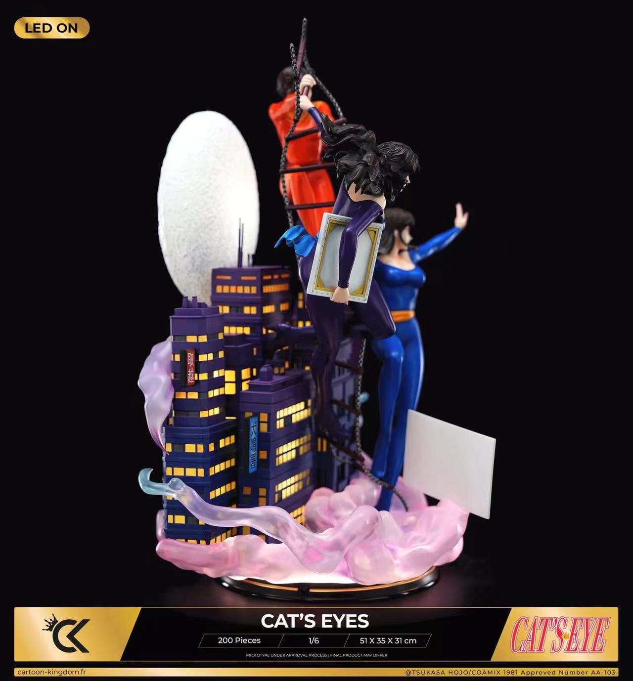 In stock-Cat's Eye Ru Kisugi & Hitomi Kisugi & Ai Kisugi 1/6 Statue GK (Authorized) Cartoon Kingdom Studio-KWII-GK