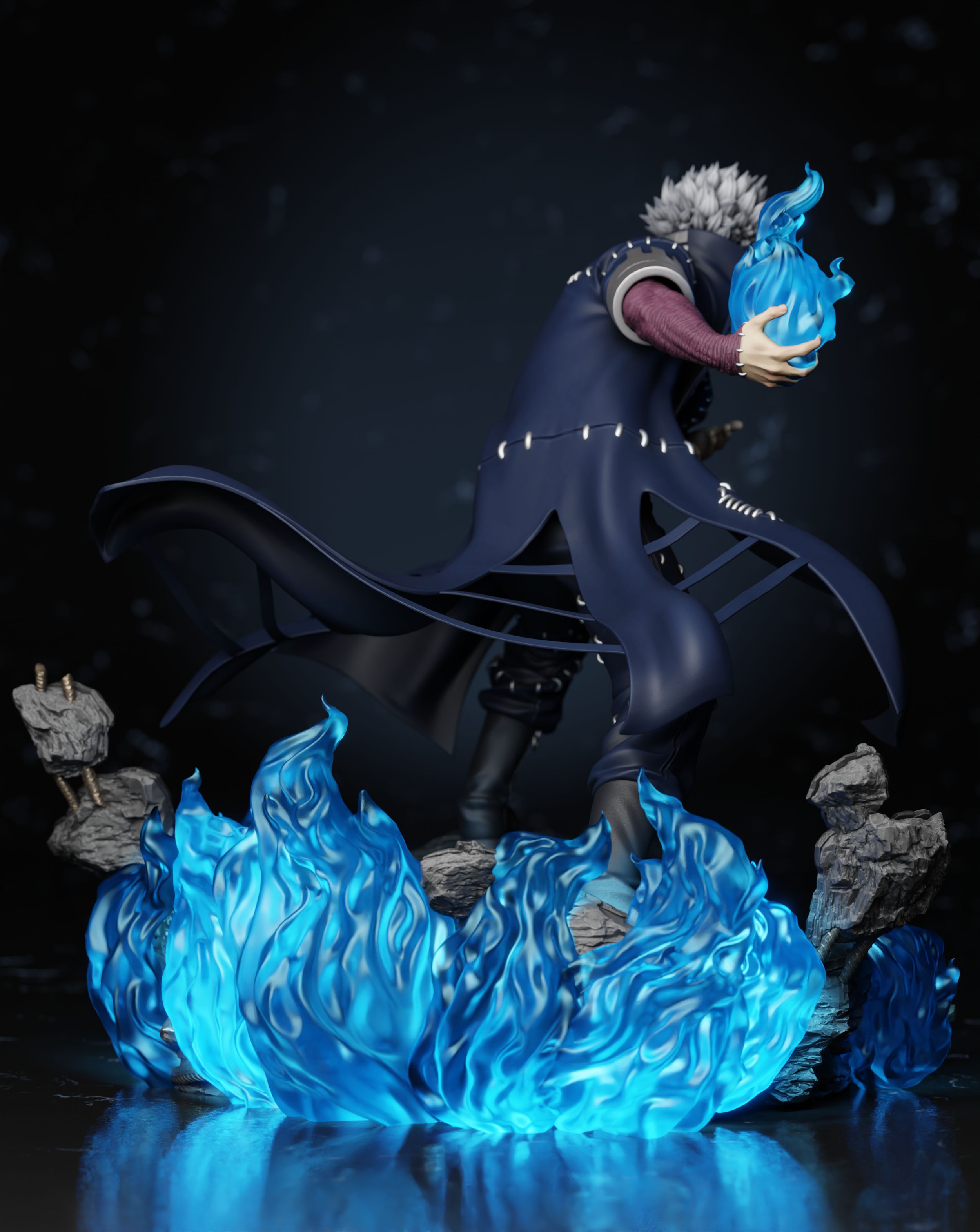 Dabi 1/4 statue GK with LED , Héroe Collectibles studio, pre-sale