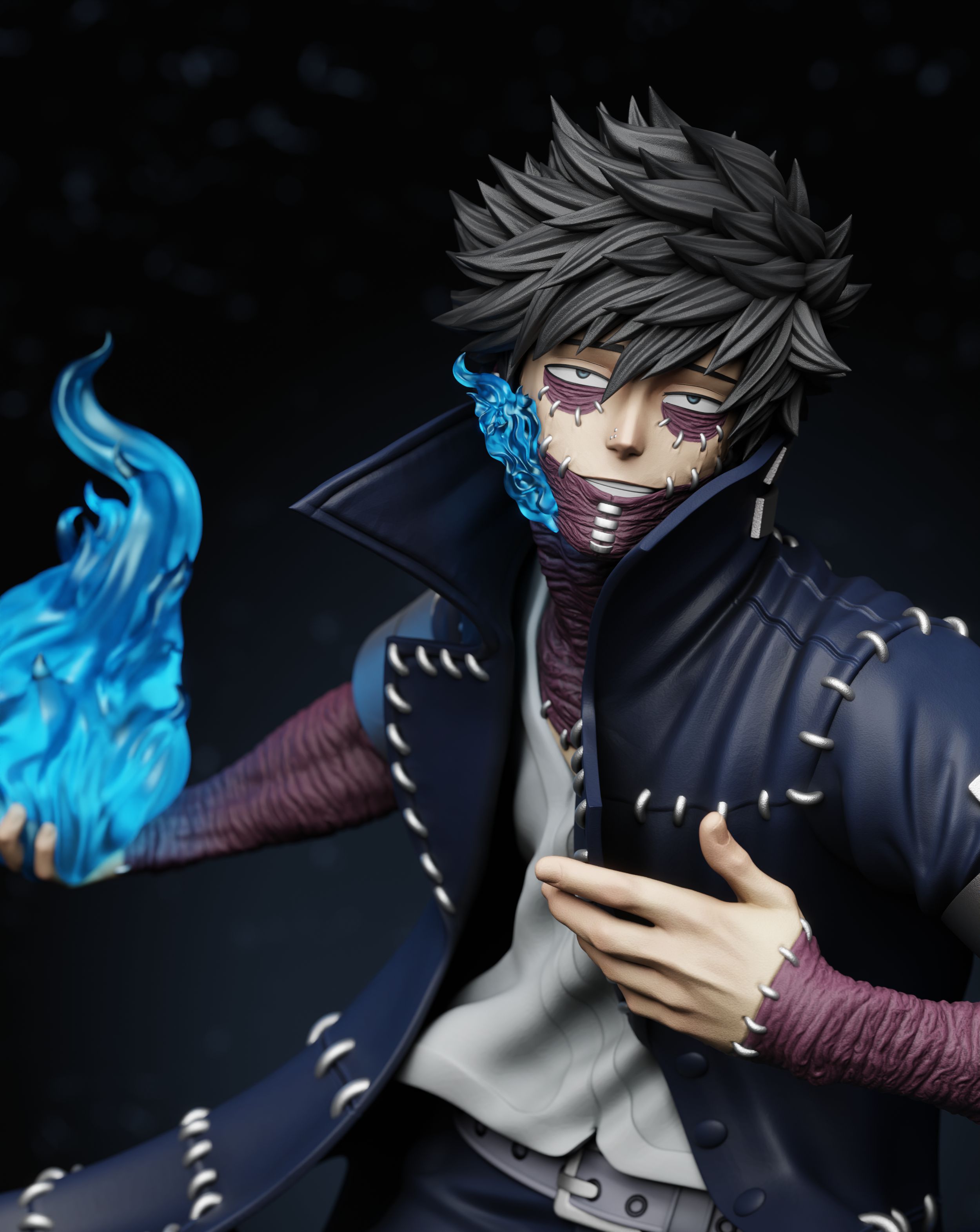 Dabi 1/4 statue GK with LED , Héroe Collectibles studio, pre-sale