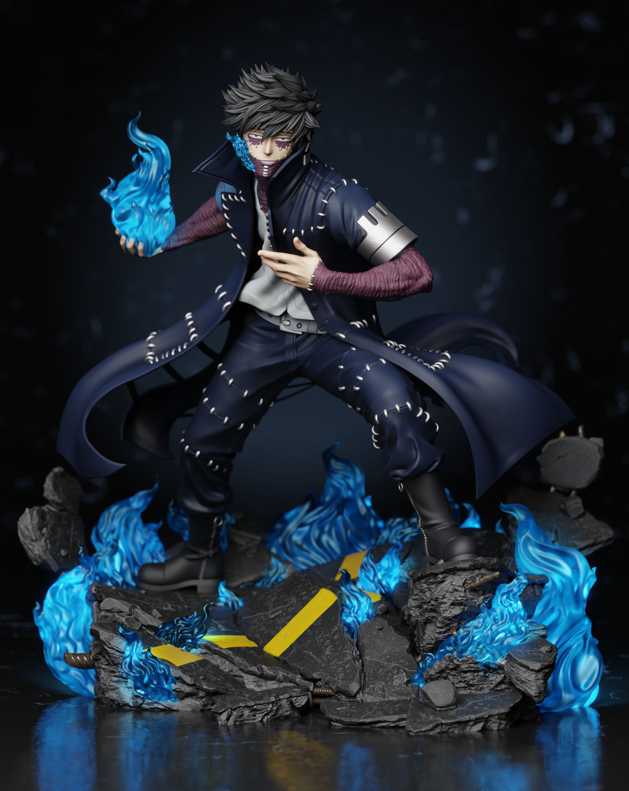 Dabi 1/4 statue GK with LED , Héroe Collectibles studio, pre-sale