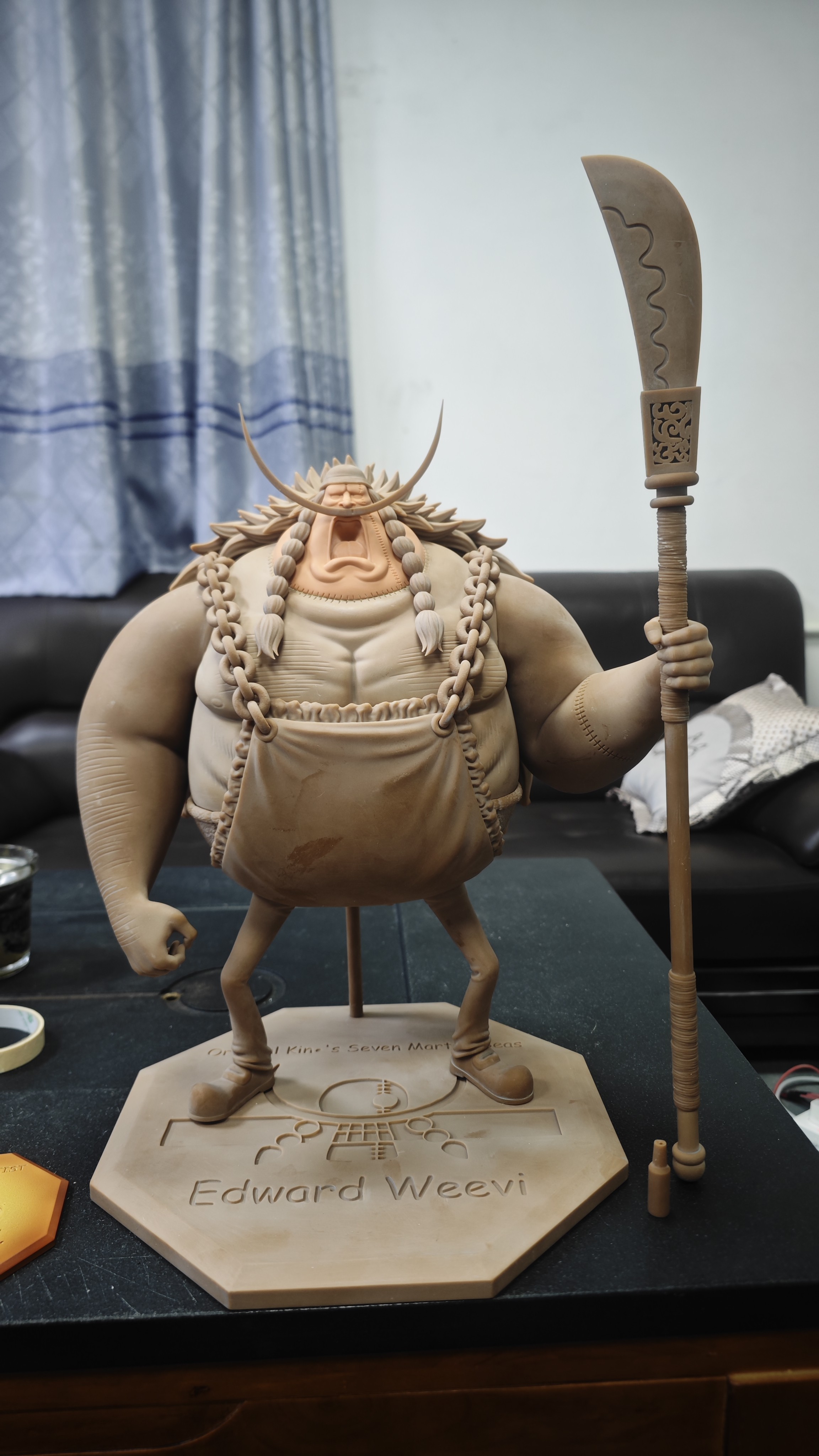 One Piece Oka Shichibukai Edward Wavier Statue GK, Long Hu Studio, Pre-sale