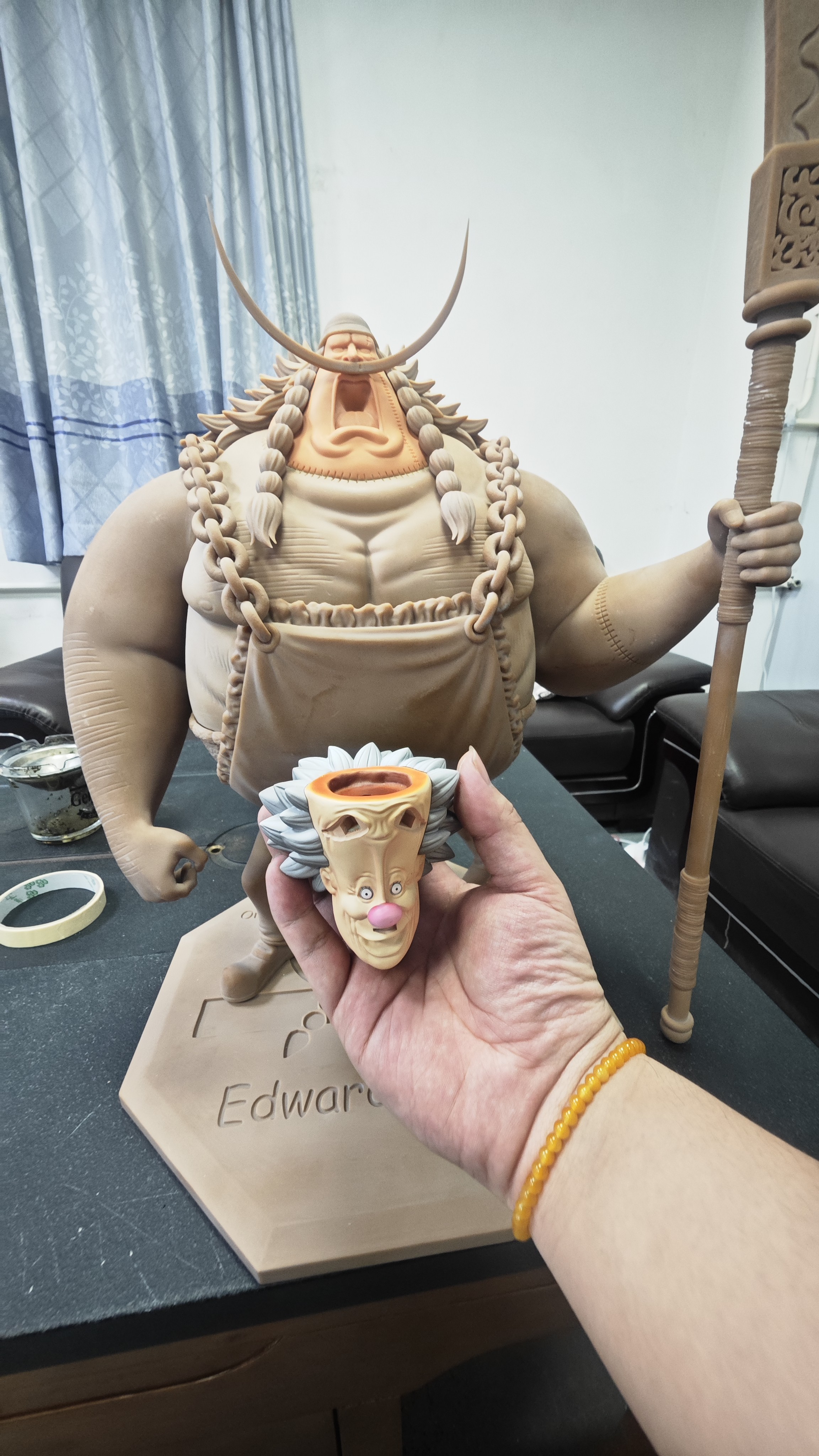 One Piece Oka Shichibukai Edward Wavier Statue GK, Long Hu Studio, Pre-sale