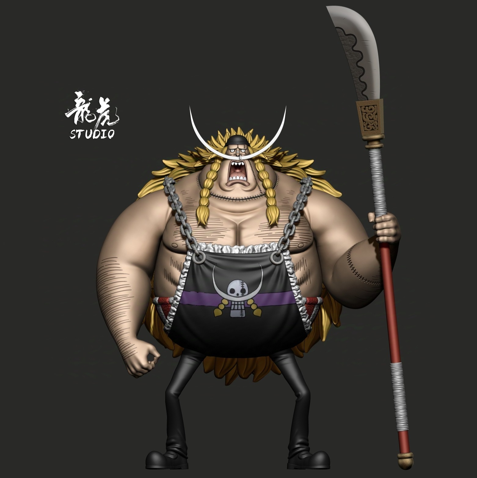 One Piece Oka Shichibukai Edward Wavier Statue GK, Long Hu Studio, Pre-sale