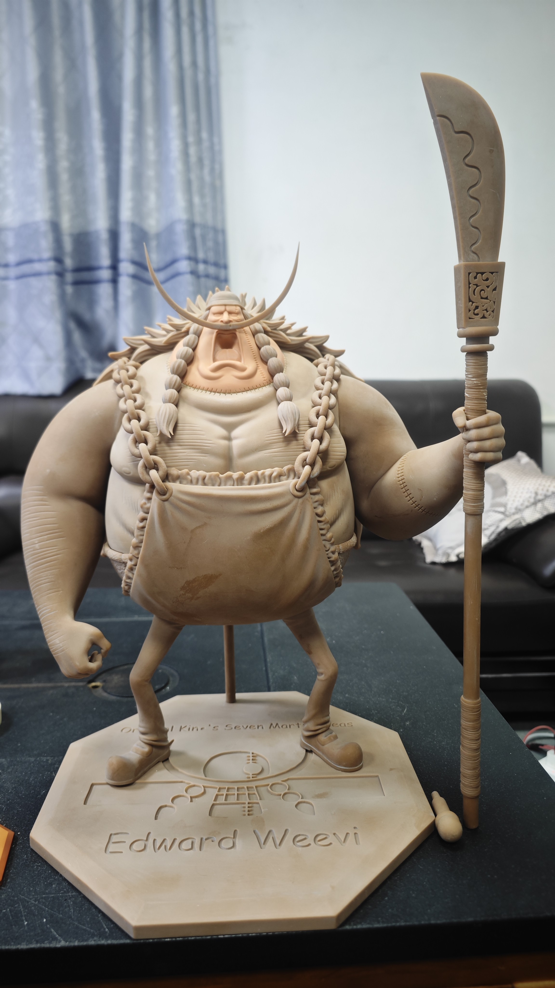 One Piece Oka Shichibukai Edward Wavier Statue GK, Long Hu Studio, Pre-sale