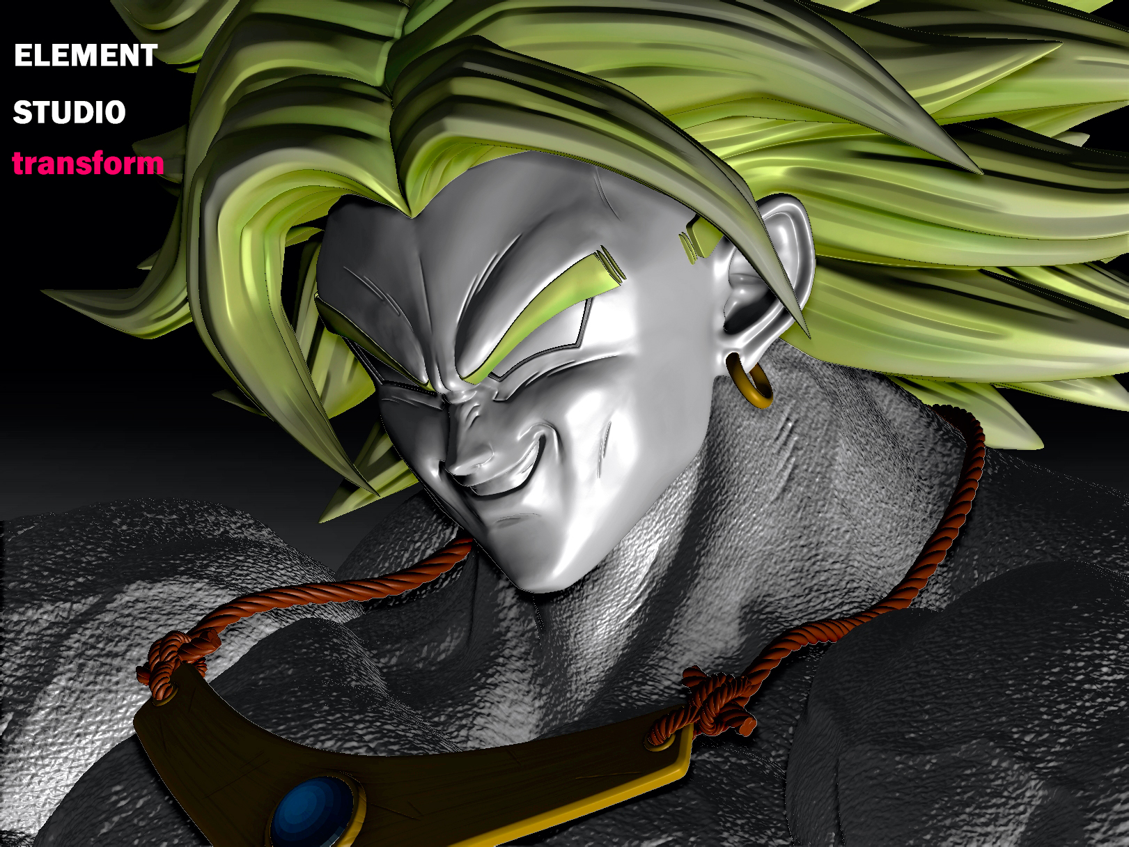 Dragon Ball Hugging Broly 1/6 Statue GK, ELEMENT Studio, Pre-sale