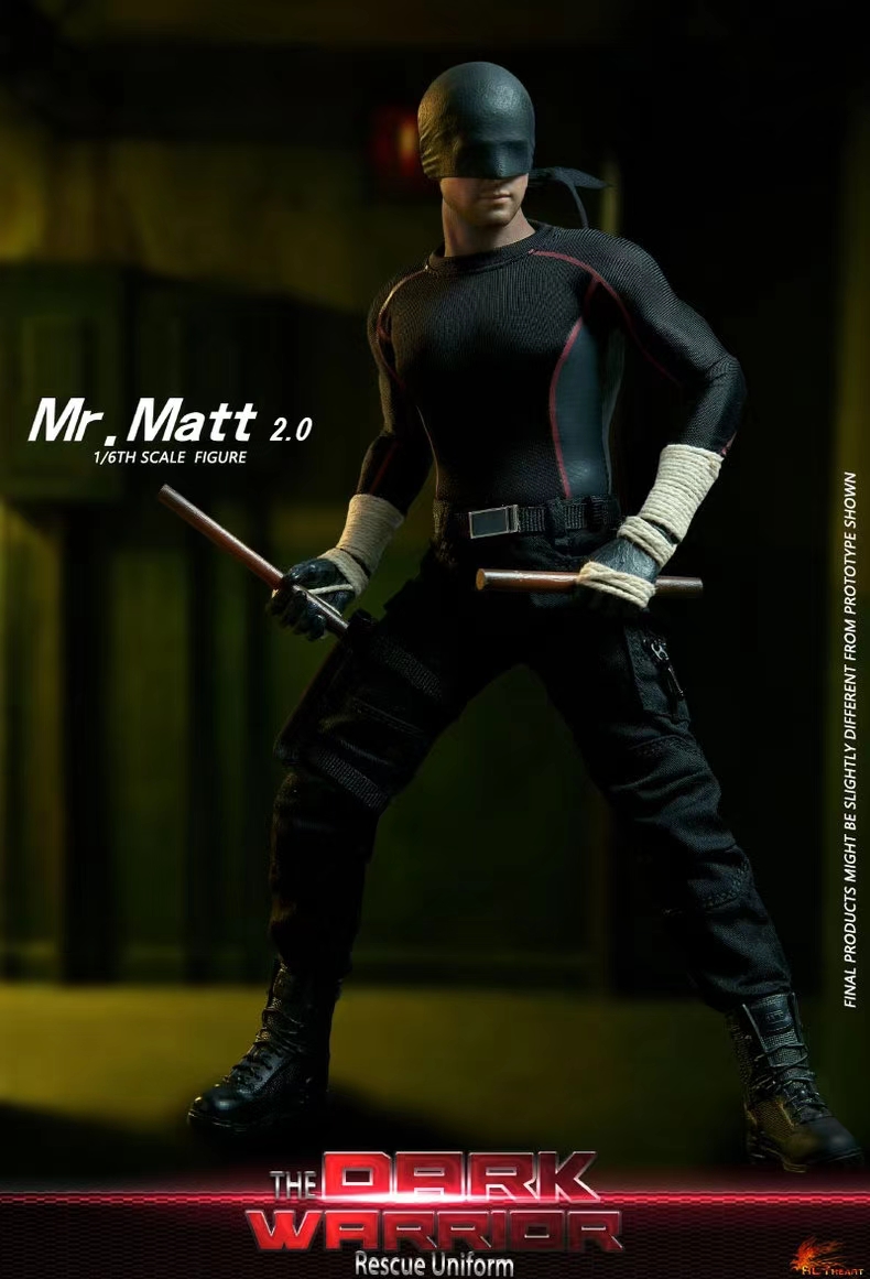 Marvel-Daredevil Dark Warrior Rescue Service  FD010N 1/6 Soldier Statue GK, Hot Heart Studio, Pre-sale-KWII-GK