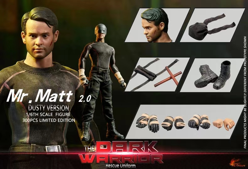 Marvel-Daredevil Dark Warrior Rescue Service  FD010N 1/6 Soldier Statue GK, Hot Heart Studio, Pre-sale-KWII-GK