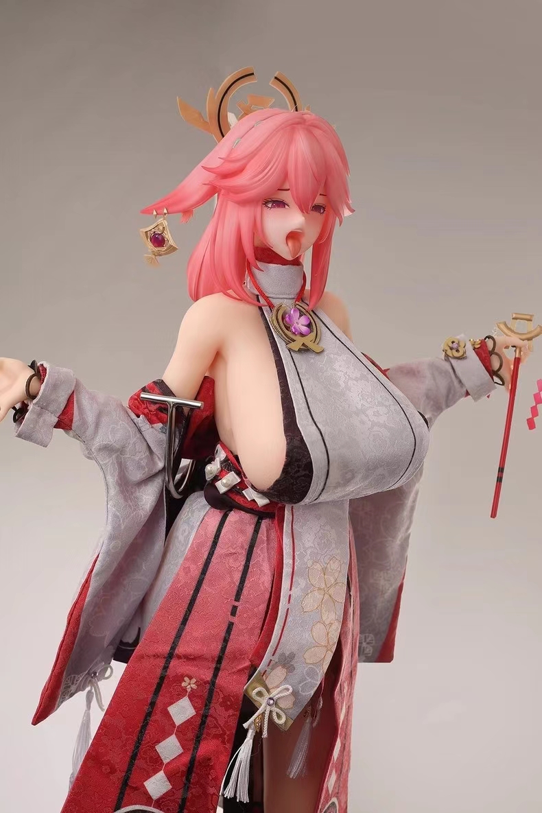 In stock - Genshin Impact Little Fox Yae Miko Action Figure Soldier Statue GK (Adult 18+), Yu Zhai Renxing Studio-KWII-GK